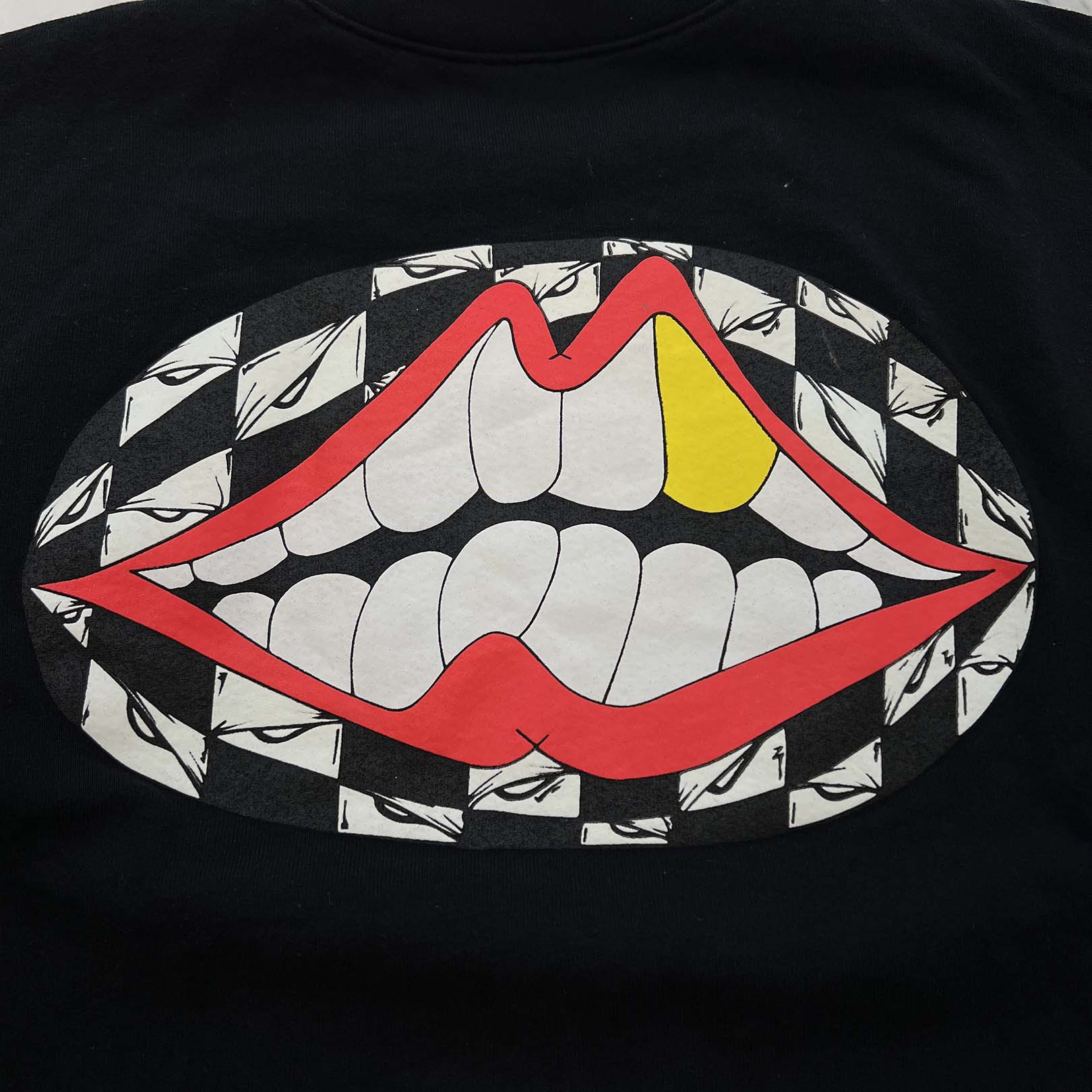 CHROME HEARTS×MATTY BOY 99 Eyes Chomper Crewneck Sweat Shirt Size XL クロムハーツ ×マッティボーイ 99アイズ チョンパー クルーネック スウェットシャツ サイズXL