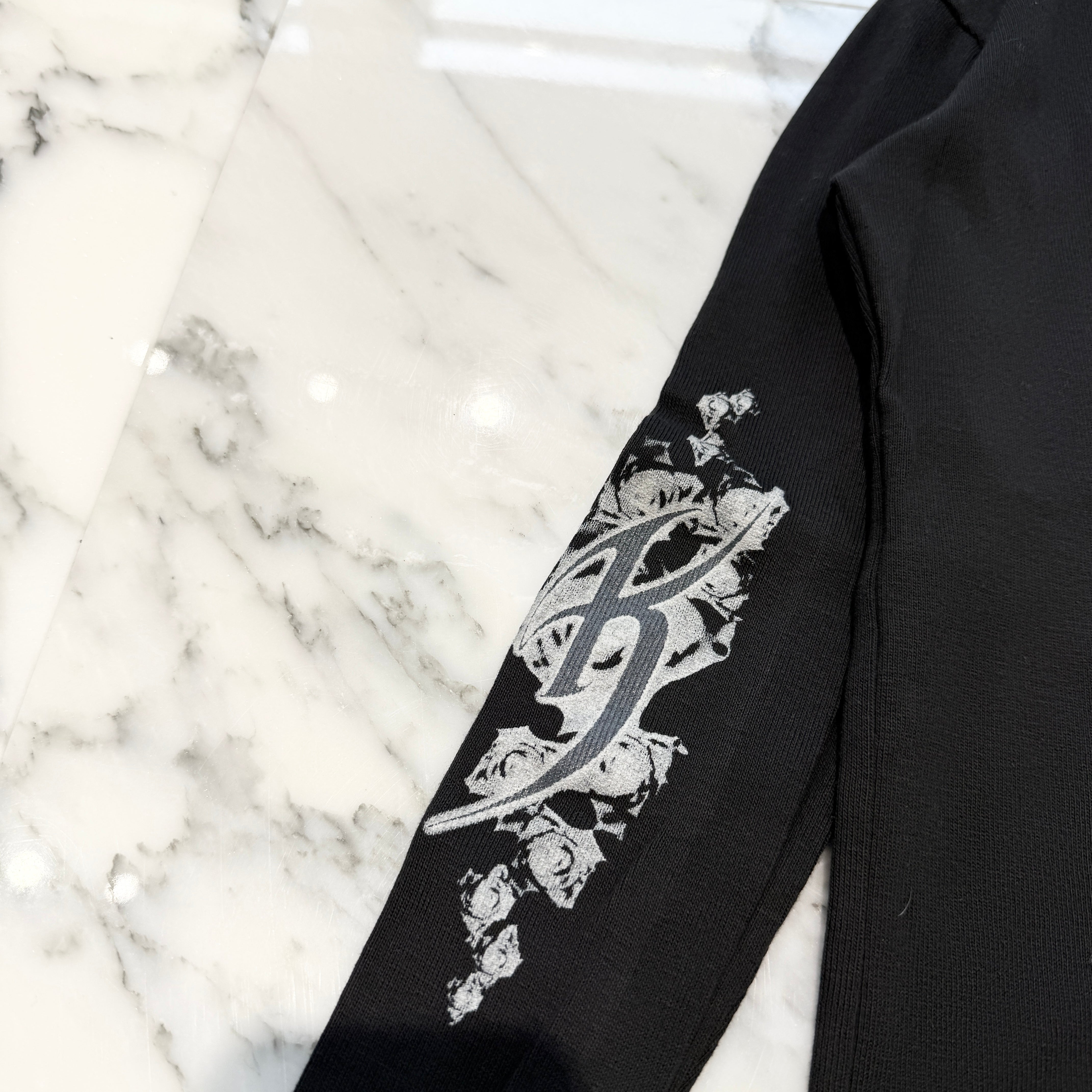 CHROME HEARTS × KYOSUKE HIMURO Slim Fit CH Logo Thermal Cotton Long Sleeve Tee クロムハーツ × 氷室 京介 スリムフィット CHロゴ サーマルコットン ロングスリーブTシャツ