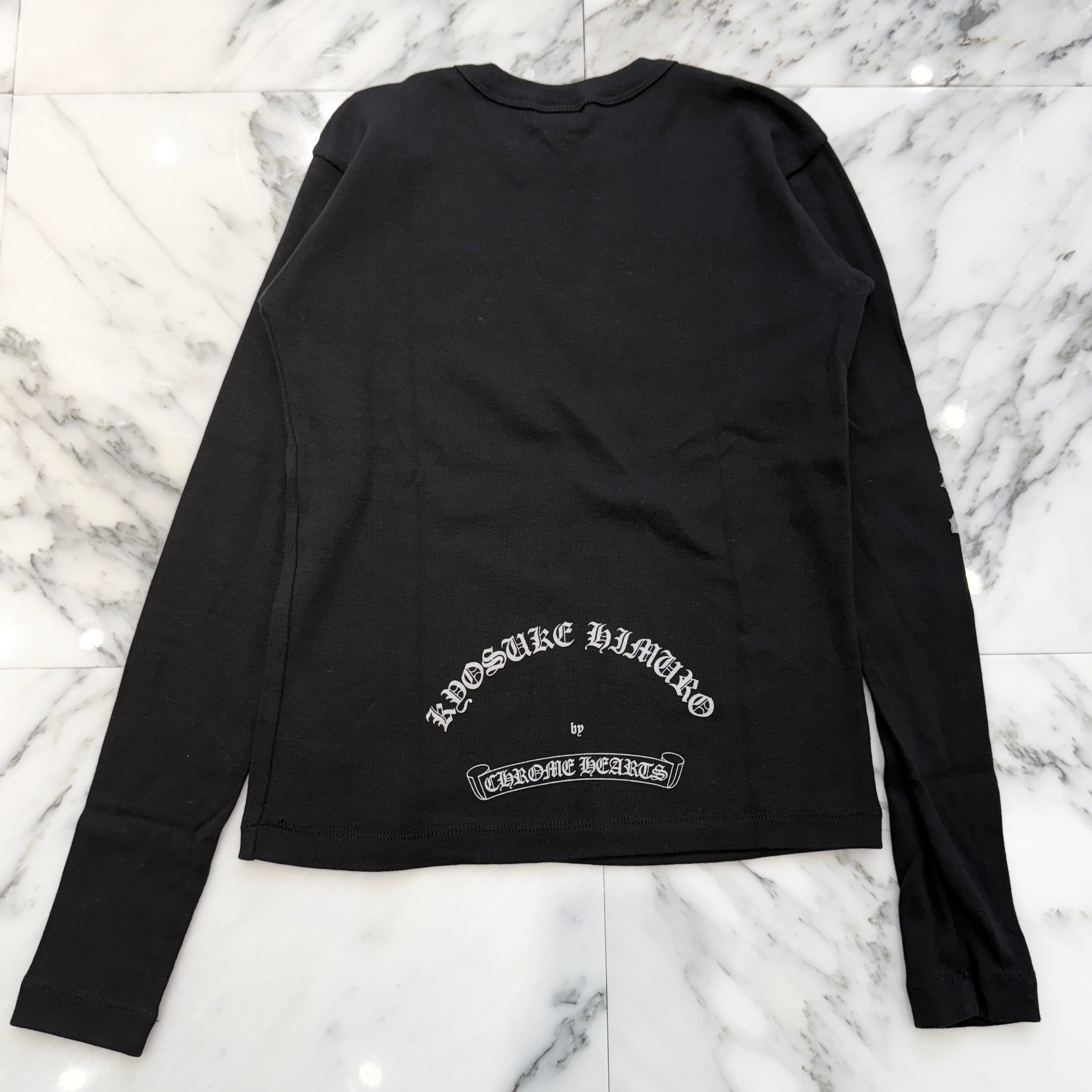 CHROME HEARTS × KYOSUKE HIMURO Slim Fit CH Logo Thermal Cotton Long Sleeve Tee クロムハーツ × 氷室 京介 スリムフィット CHロゴ サーマルコットン ロングスリーブTシャツ