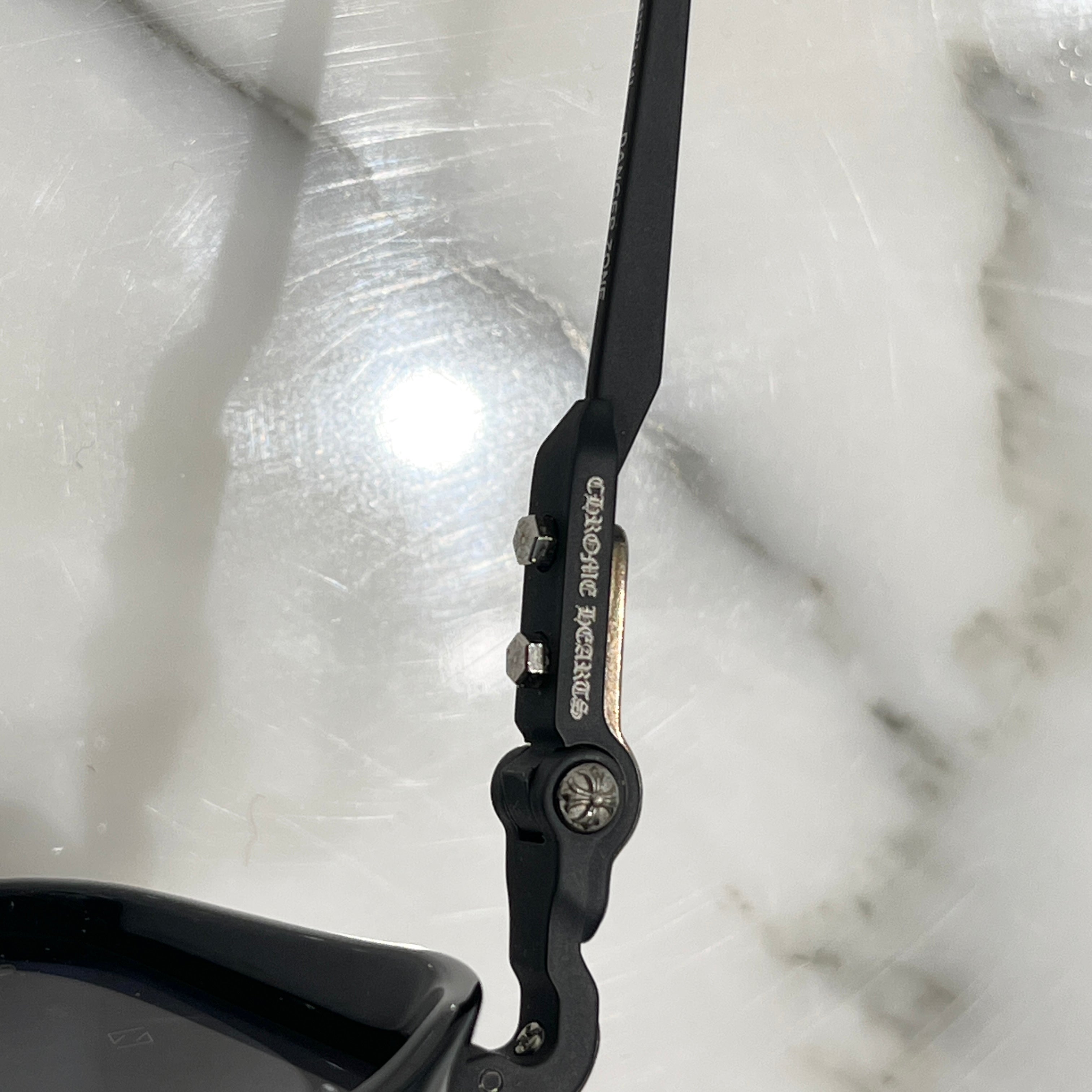 CHROME HEARTS DANGER ZONE Sunglasses Size 53口21-141 クロムハーツ