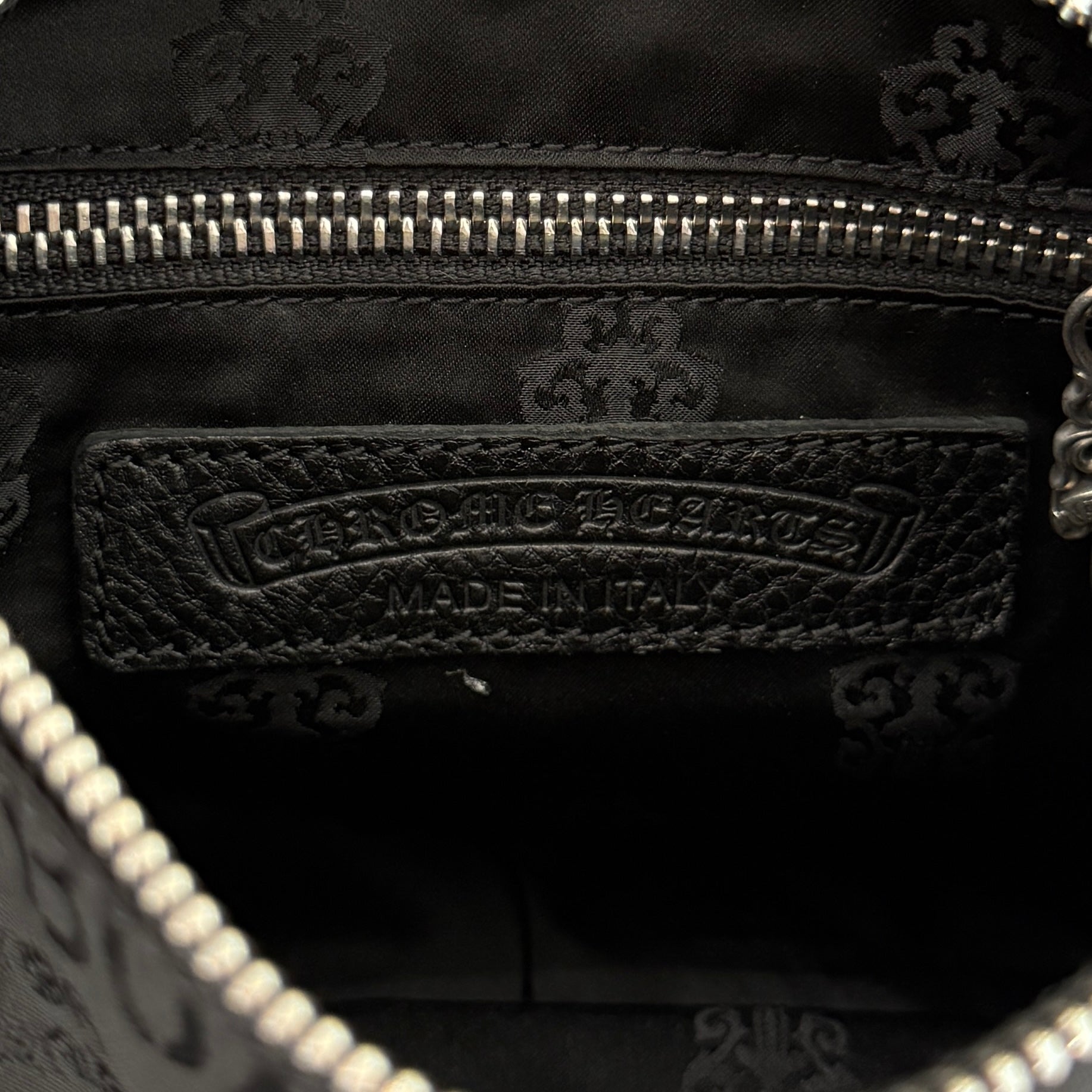 CHROME HEARTS Stencil Pattern CHICKEN NUGGET Small Nylon Leather Shoulder Bag クロムハーツ ステンシル柄 チキンナゲット スモール ナイロンレザー切替 ショルダーバッグ