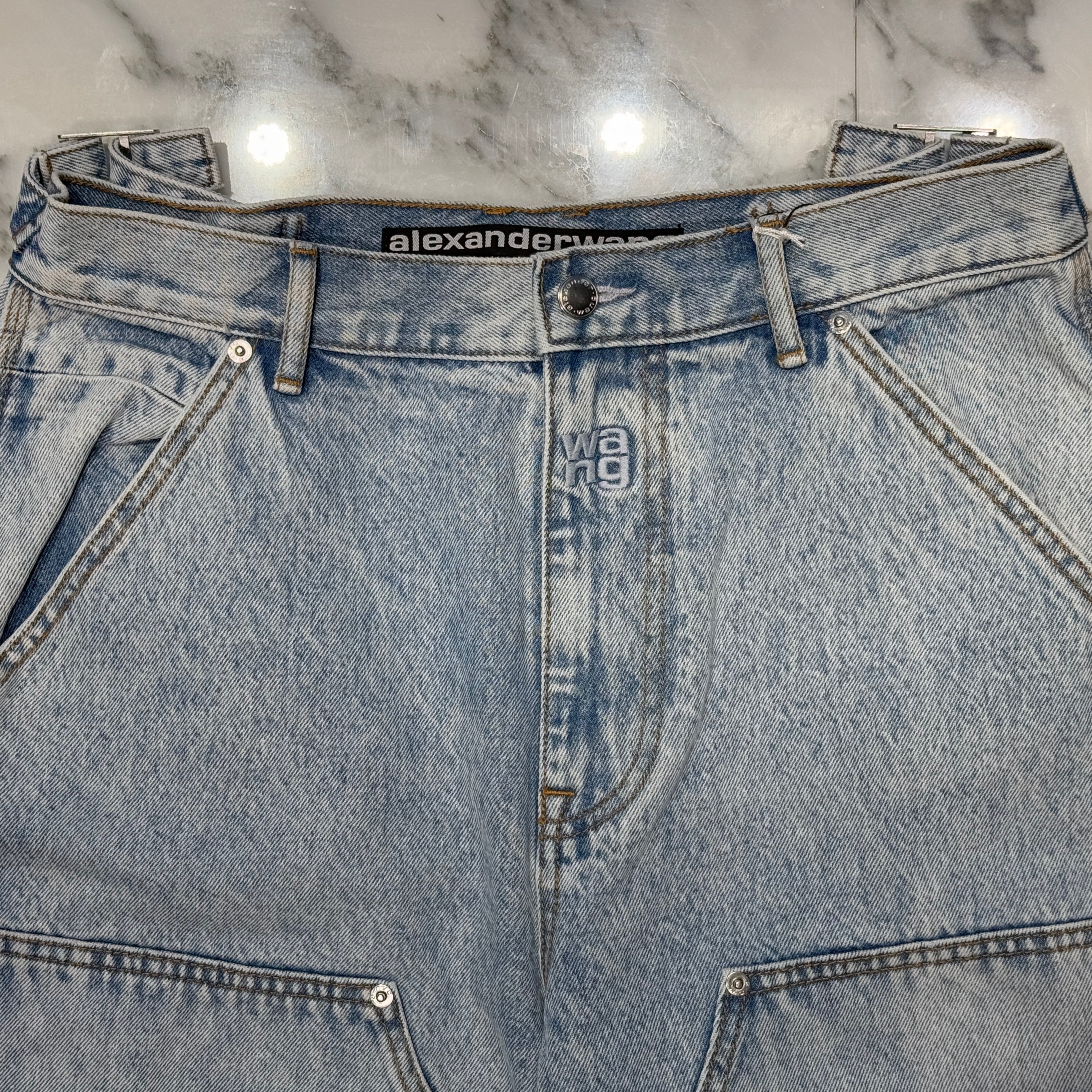 Alexander Wang 2022SS Double Front Carpenter Jeans 4DC4214012 Size
