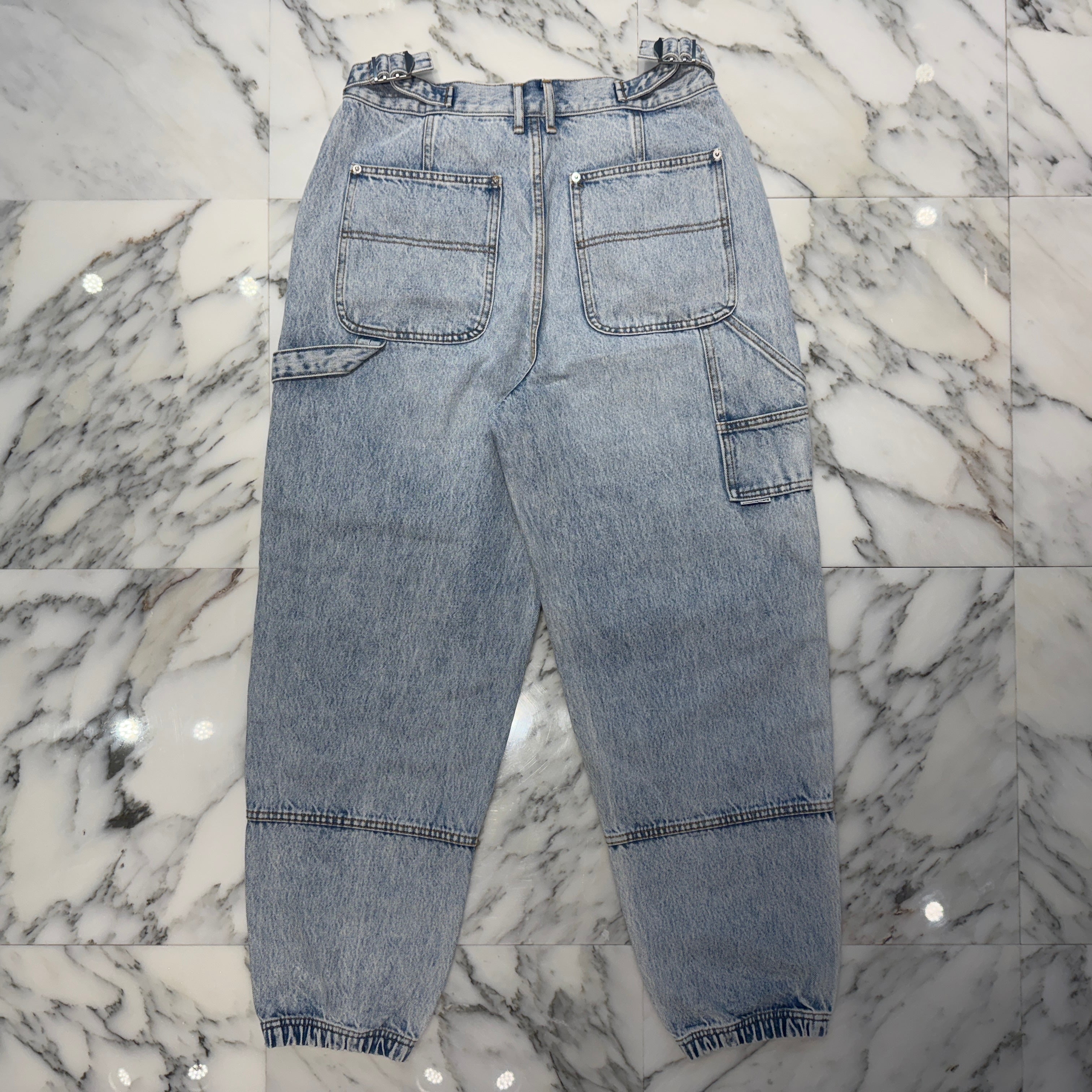 あ*ん様 ALEXANDER WANG デニム ダブルフロントカーペンターデニム Alexander Wang 2022SS Double Front Carpenter Jeans