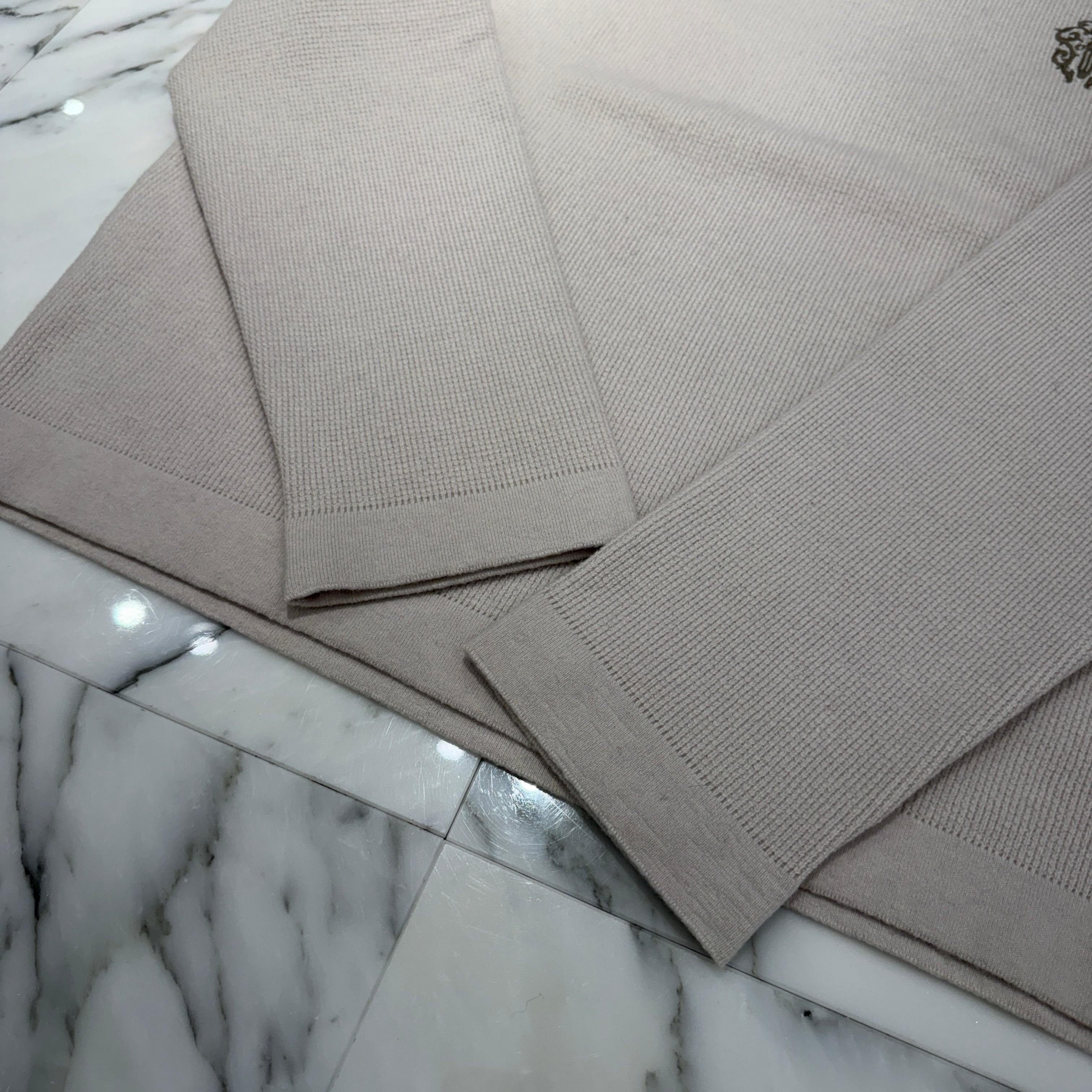 CHROME HEARTS YNOT Vine Dagger Embroidery Cashmere Knit Sweater Size L クロムハーツ ワイノット ヴァインダガー ロゴ刺繍 カシミヤニットセーター サイズL