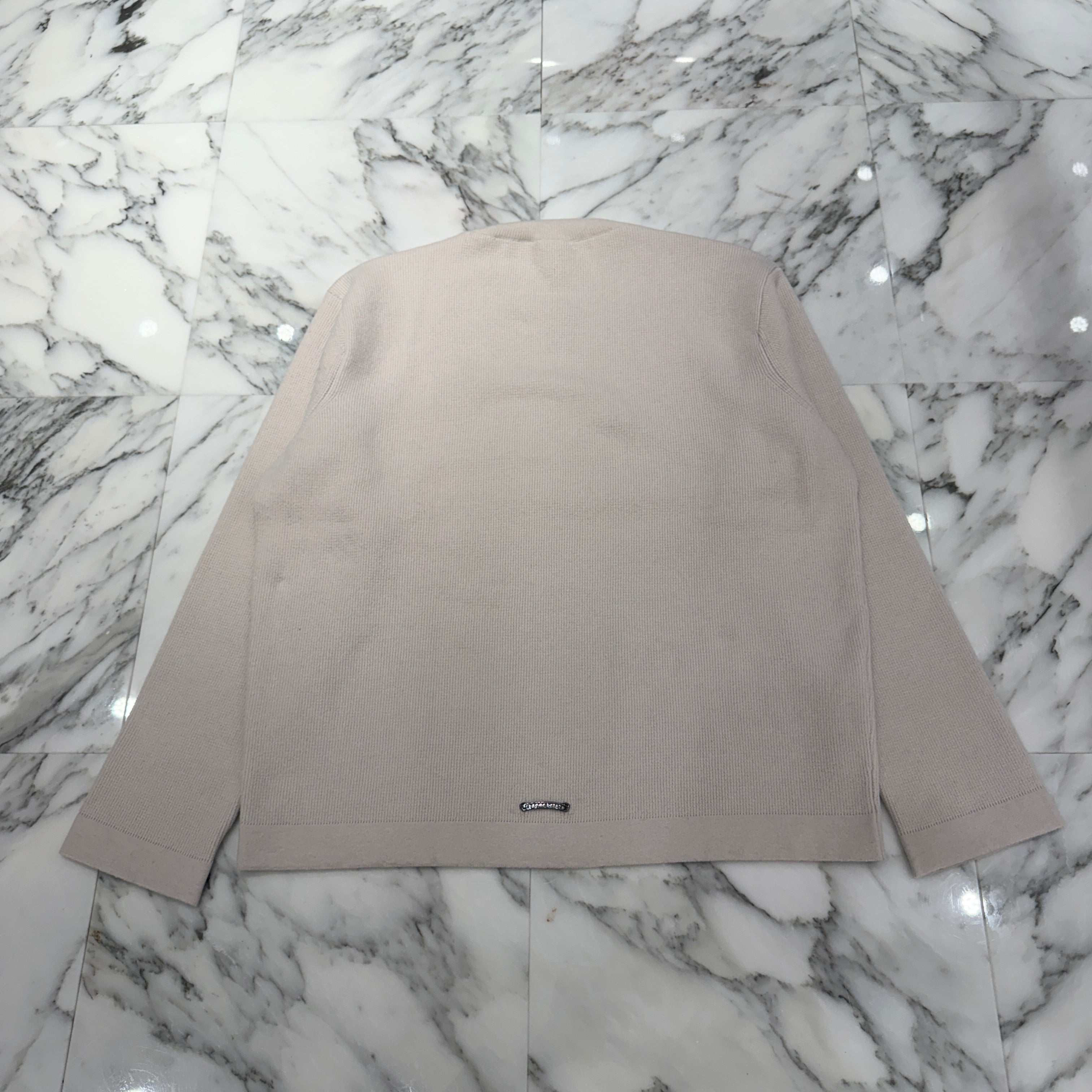 CHROME HEARTS YNOT Vine Dagger Embroidery Cashmere Knit Sweater Size L クロムハーツ ワイノット ヴァインダガー ロゴ刺繍 カシミヤニットセーター サイズL