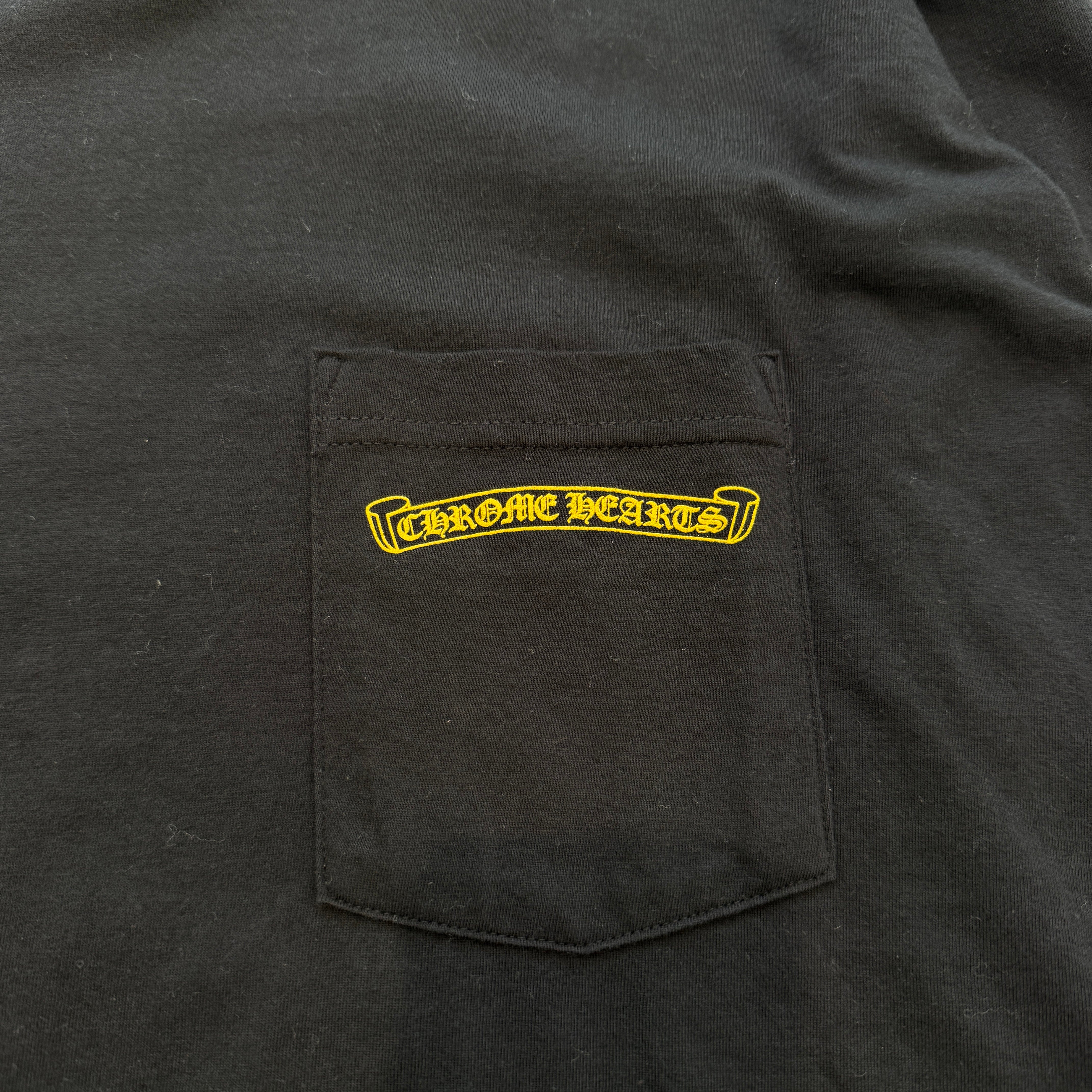 CHROME HEARTS CH Plus Yellow Cross Long Sleeve Tee Size XXL クロムハーツ CHプラス イエロークロス ロングスリーブTシャツ サイズXXL