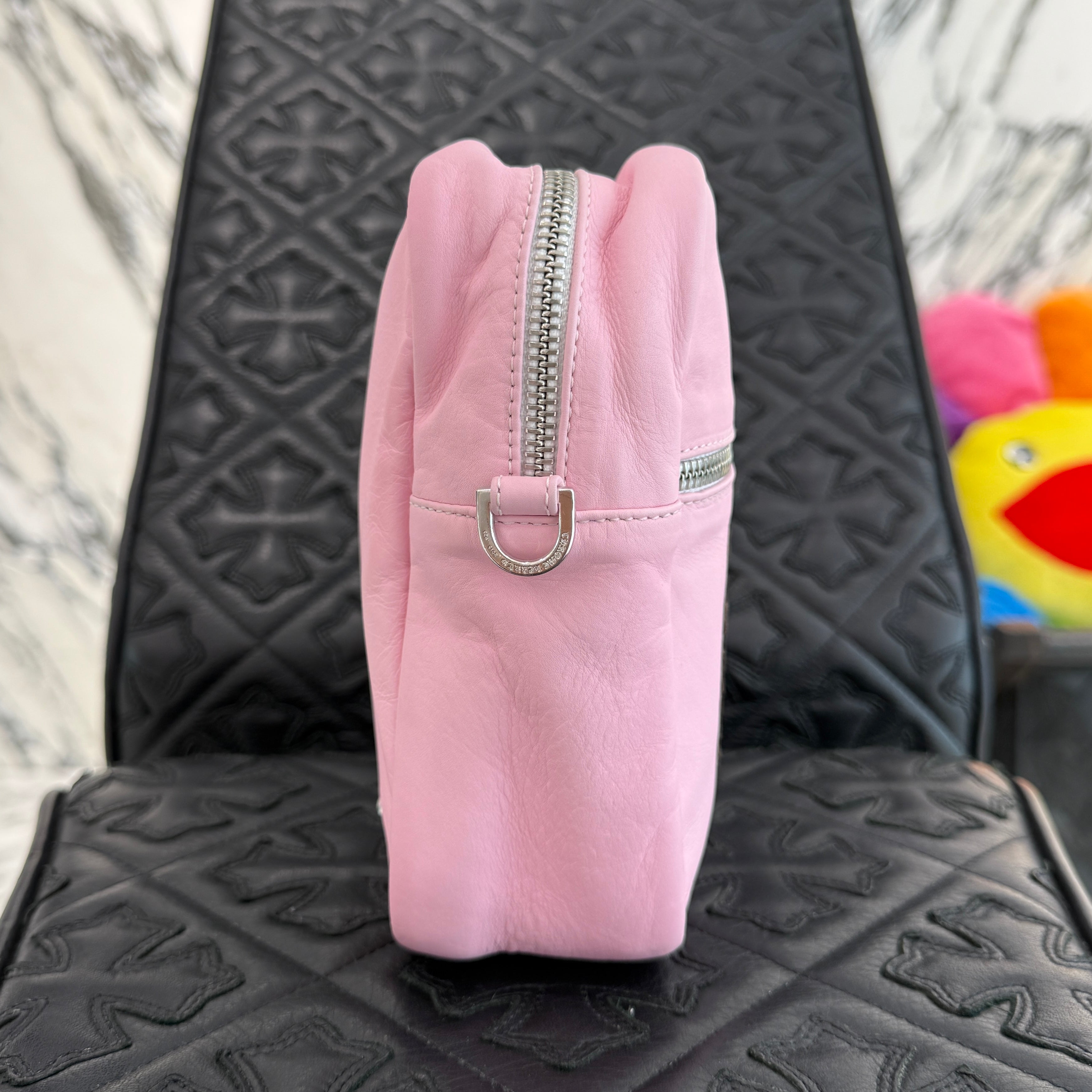 CHROME HEARTS TAKAMINI 3 Cemetery Cross Patch Leather Shoulder Bag クロムハーツ タカミニ 3セメタリークロスパッチ レザーショルダーバッグ