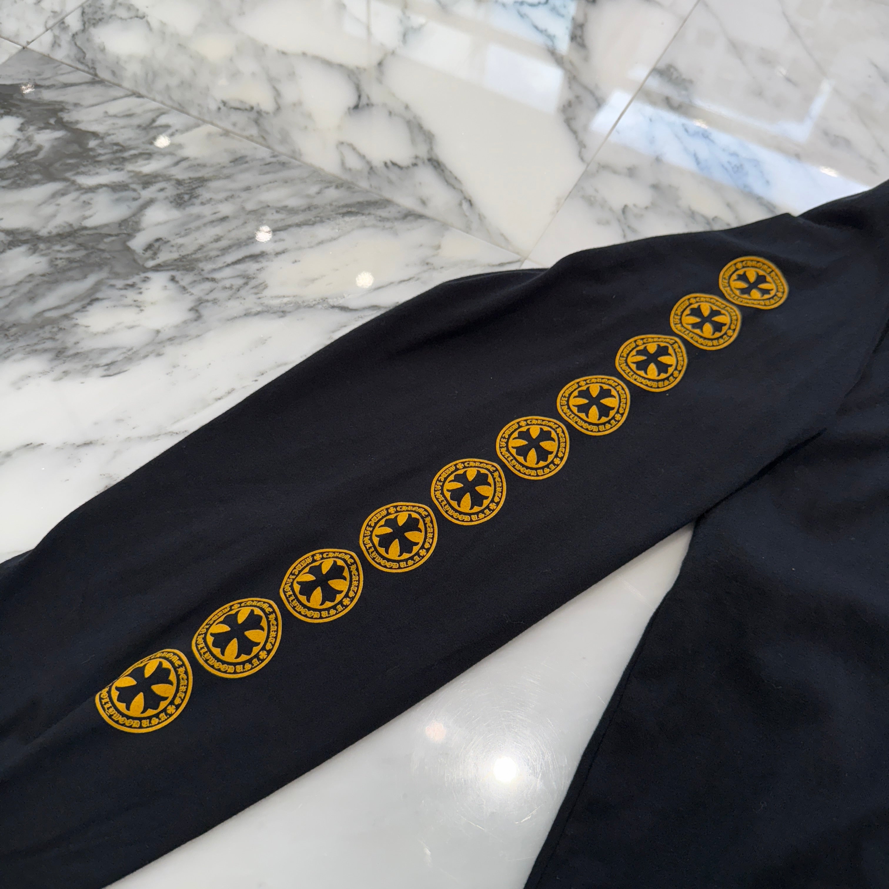 CHROME HEARTS CH Plus Yellow Cross Long Sleeve Tee Size XXL クロムハーツ CHプラス イエロークロス ロングスリーブTシャツ サイズXXL