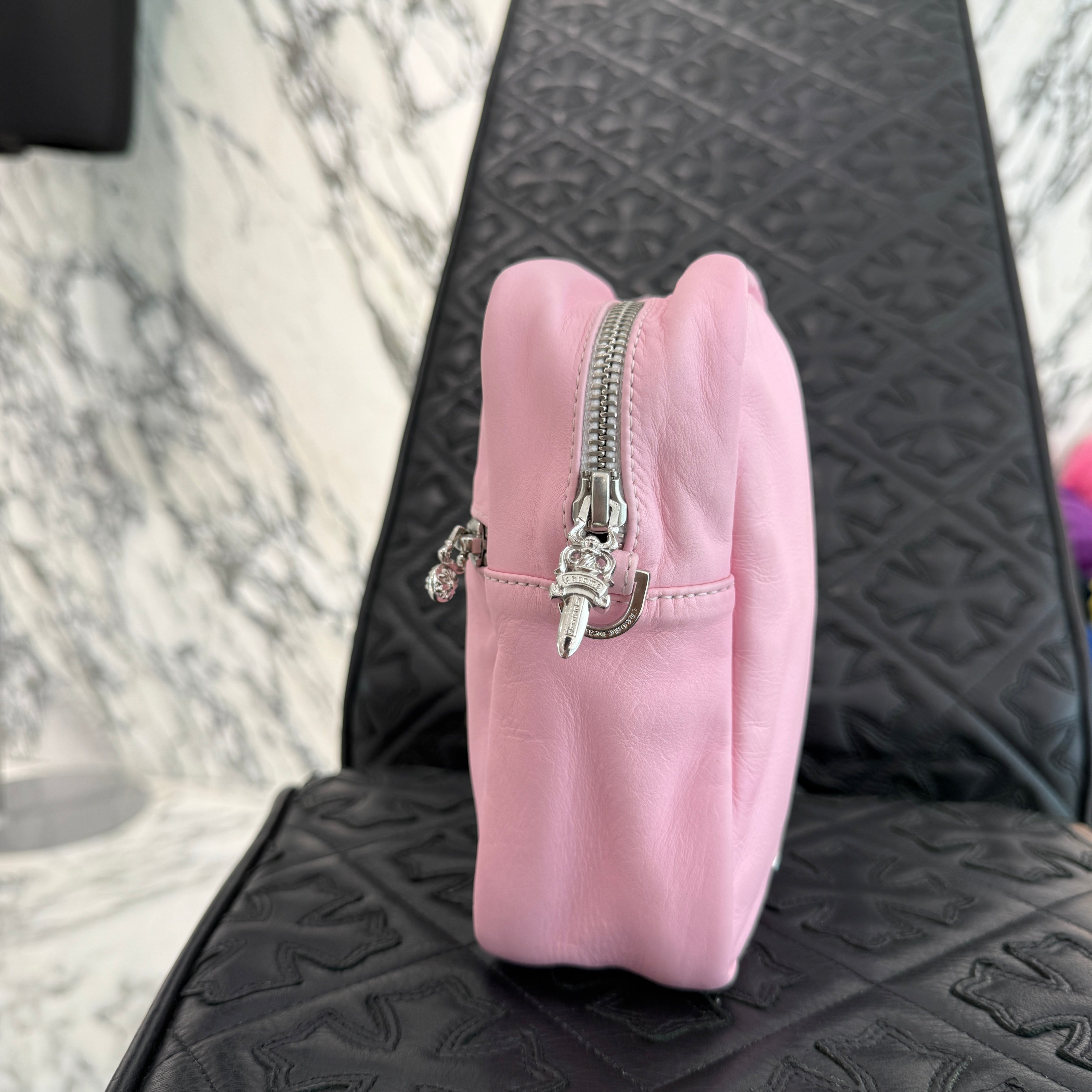 CHROME HEARTS TAKAMINI 3 Cemetery Cross Patch Leather Shoulder Bag クロムハーツ タカミニ 3セメタリークロスパッチ レザーショルダーバッグ