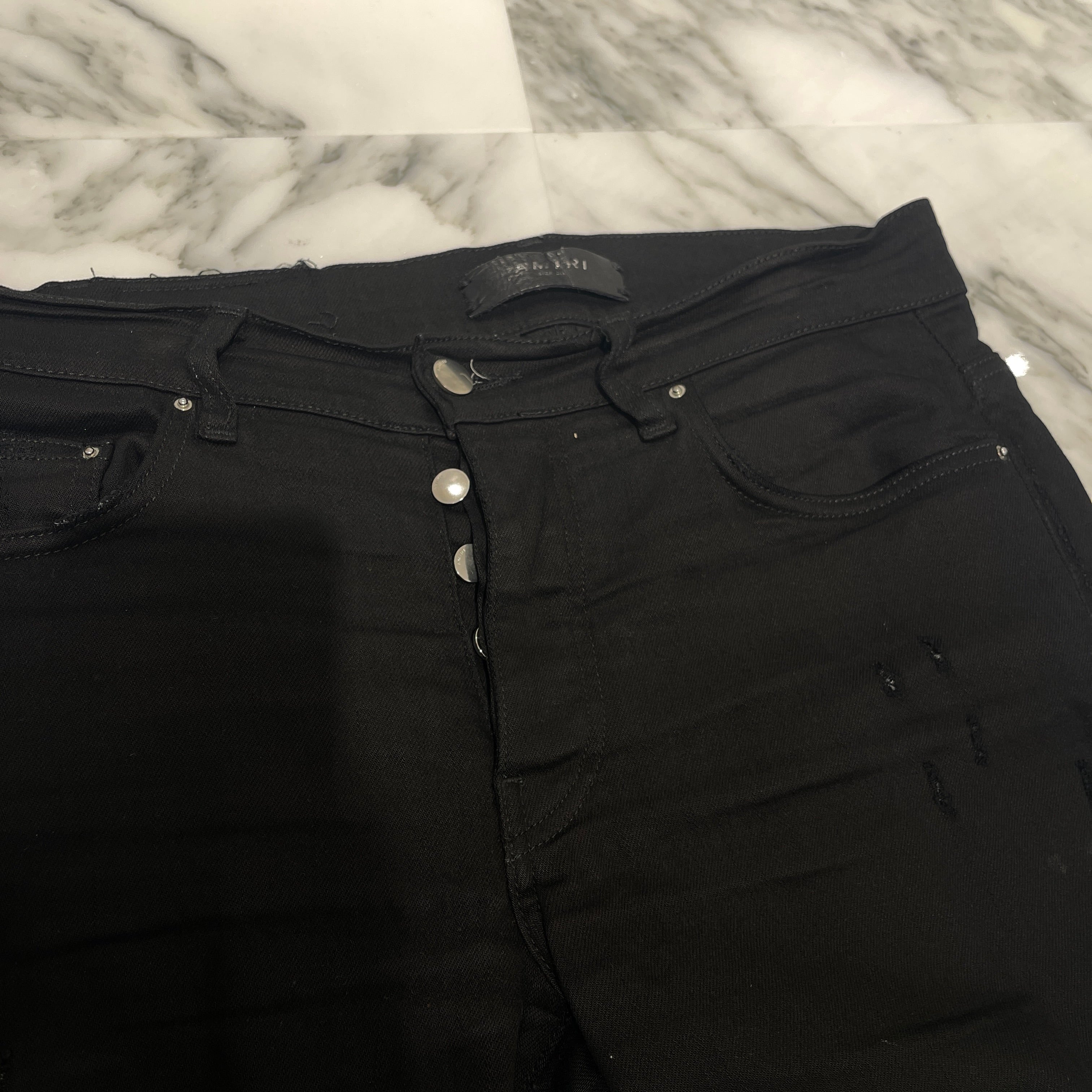 AMIRI Damage Skinny Jeans Size 30