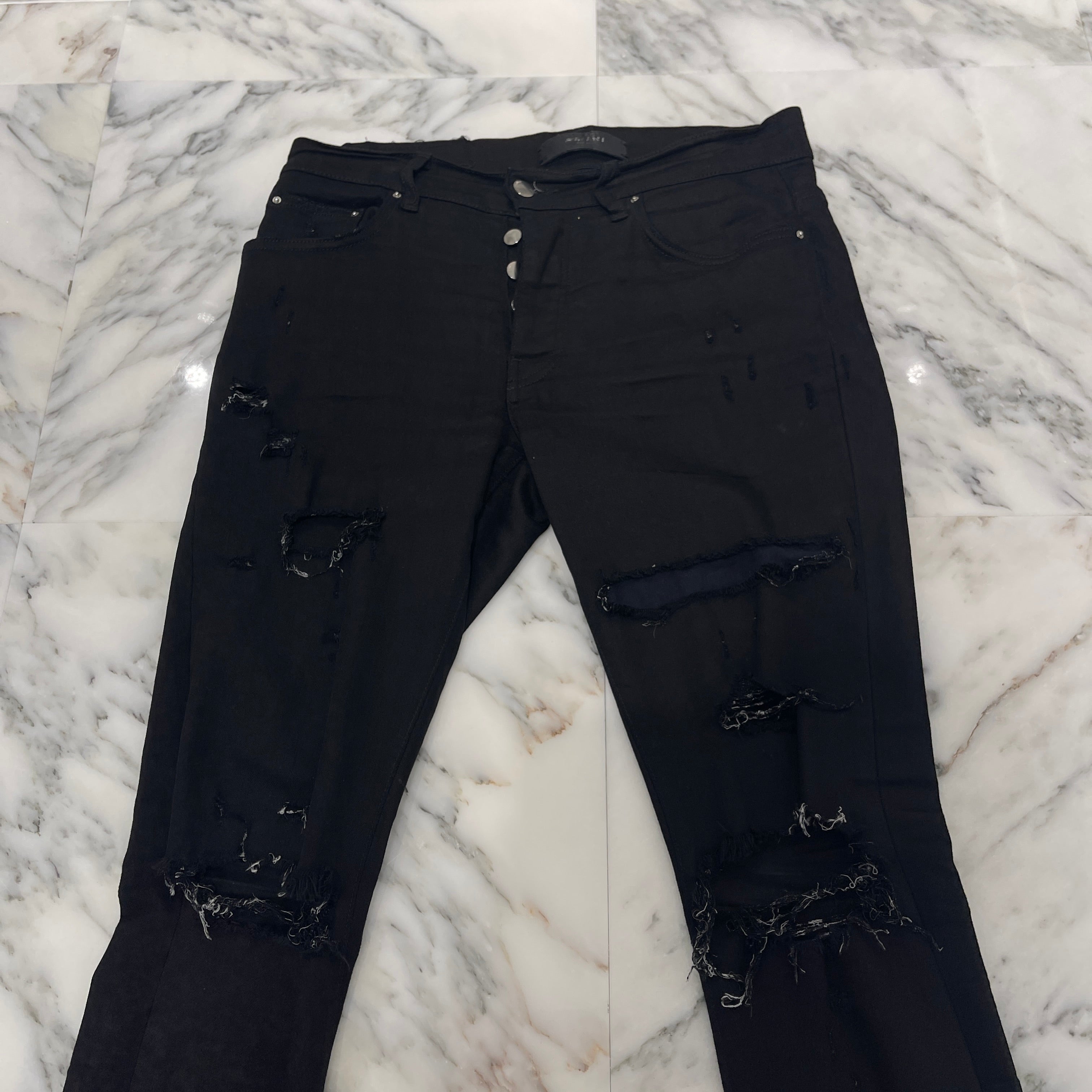 AMIRI Damage Skinny Jeans Size 30