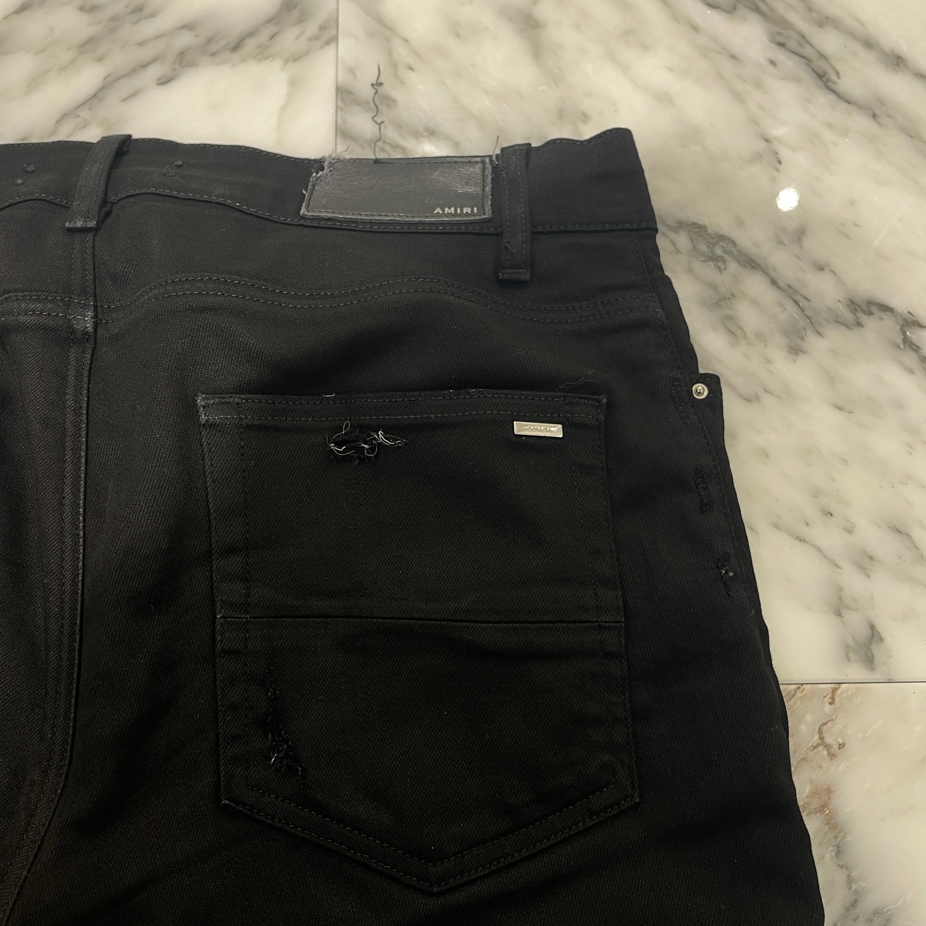 AMIRI Damage Skinny Jeans Size 30