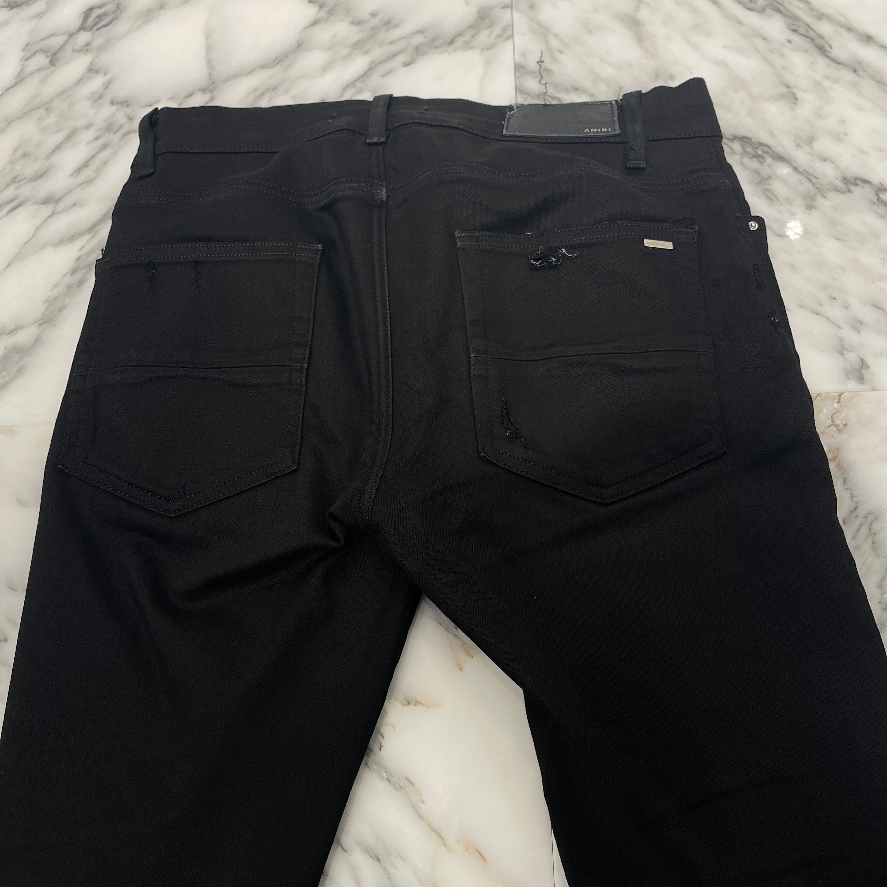 AMIRI Damage Skinny Jeans Size 30