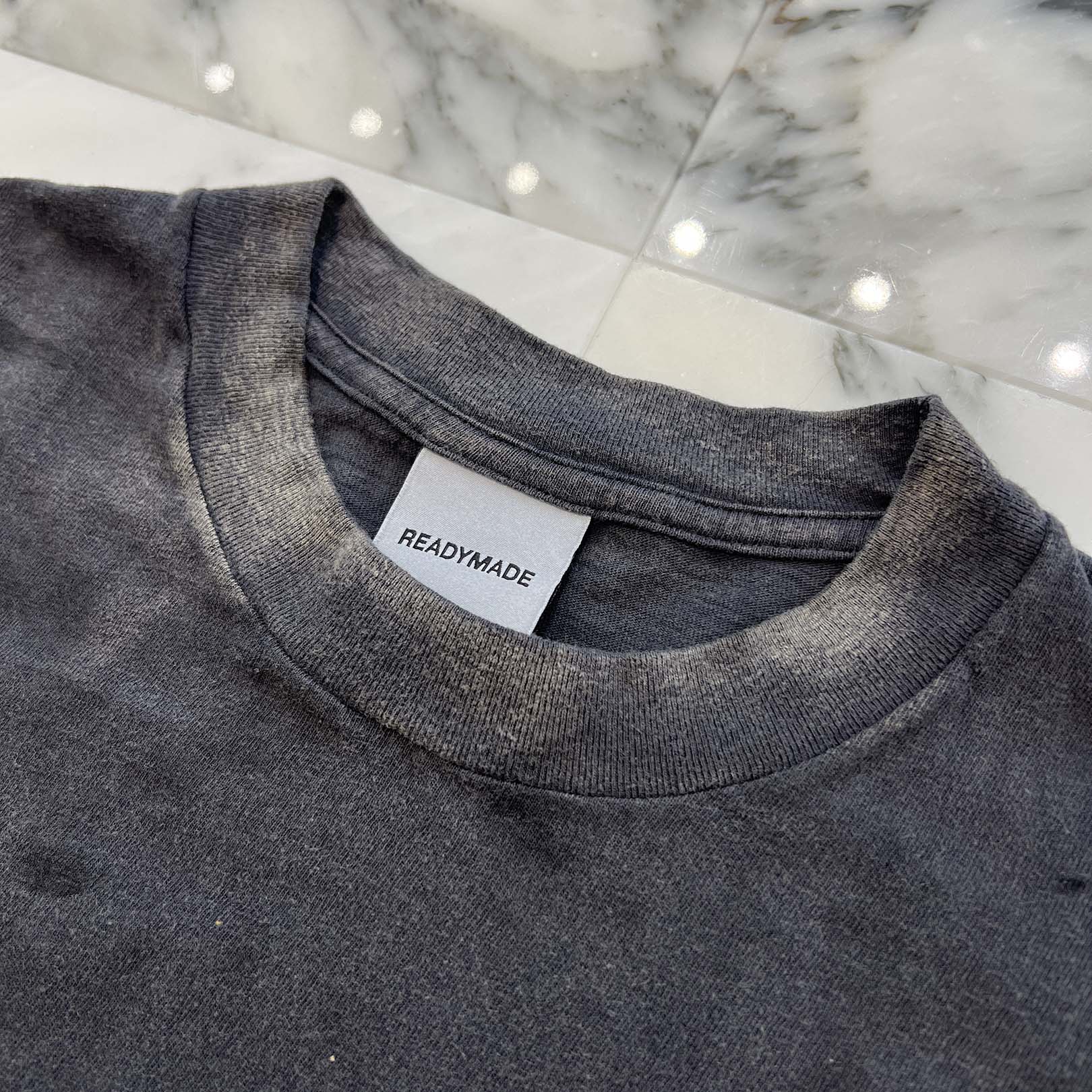 READYMADE 2024SS Pocket "THE READY MADE" Print Short Sleeve Tee RE-CO-BK-00-00-278 Size L レディメイド ポケット"THE READY MADE"プリントショートスリーブTシャツ サイズL