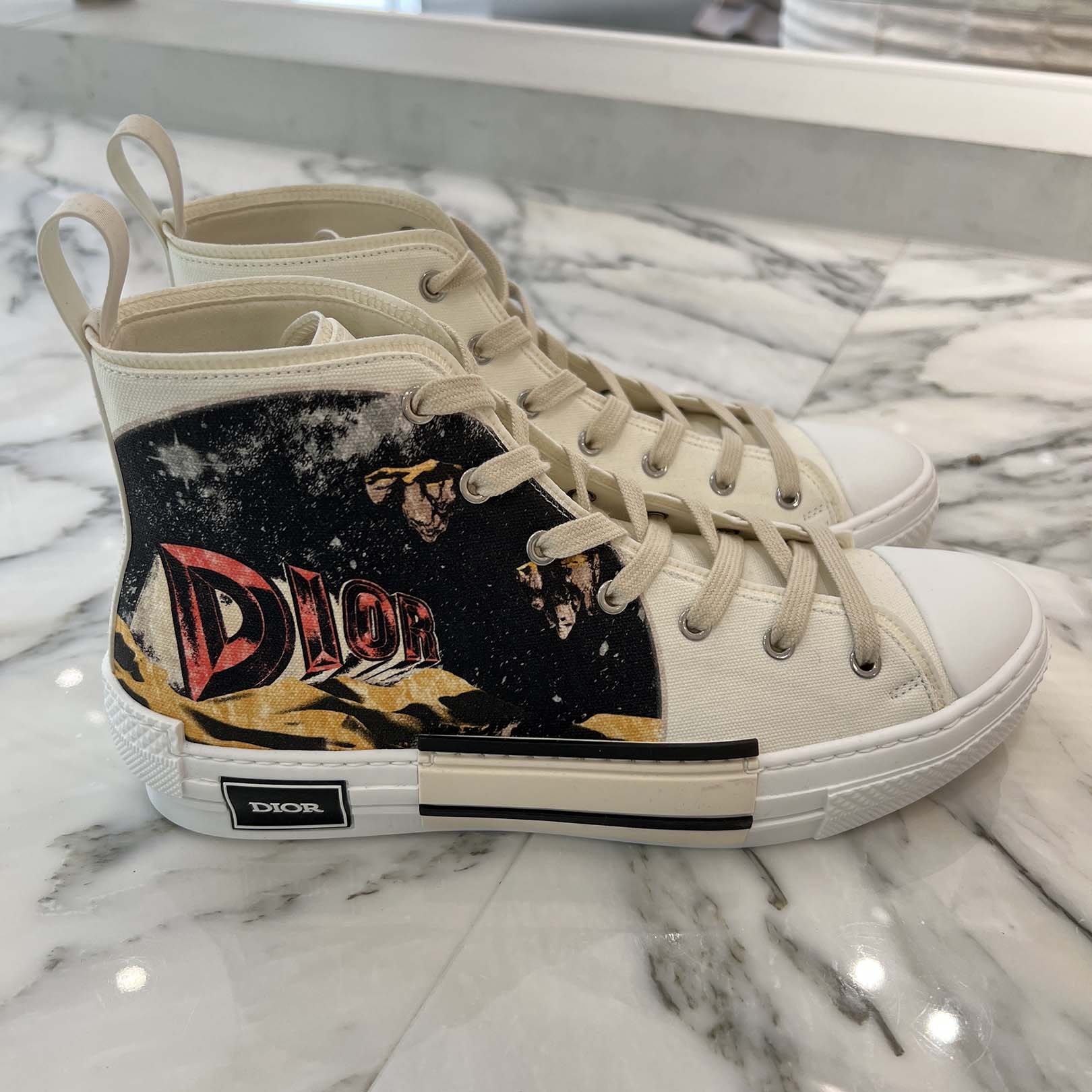DIOR 2023AW B23 ASTERODIOR High Top Sneakers 3SH129ZYD-H000 Size 43（約28.0cm） ディオール B23 ASTERODIOR ハイトップ スニーカー サイズ43（約28.0cm）