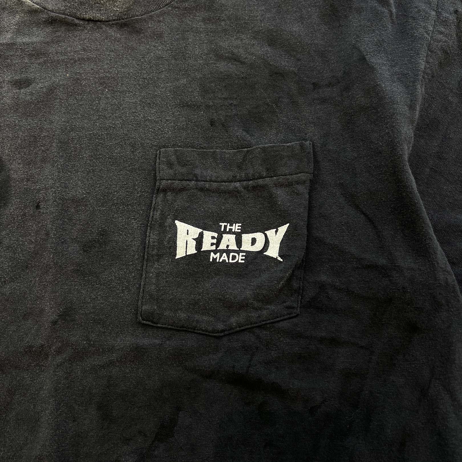 READYMADE 2024SS Pocket "THE READY MADE" Print Short Sleeve Tee RE-CO-BK-00-00-278 Size L レディメイド ポケット"THE READY MADE"プリントショートスリーブTシャツ サイズL