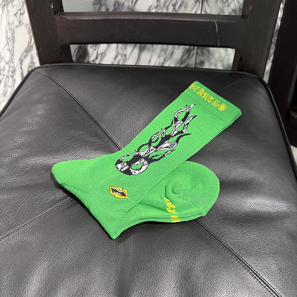 CHROME HEARTS × MATTY BOY Chomper Embroidery 99Eyes Socks x3 Size JP（23-25）クロムハーツ × マッティボーイ チョンパー刺繍 99アイズ ソックス 靴下 サイズ 日本サイズ（23-25）