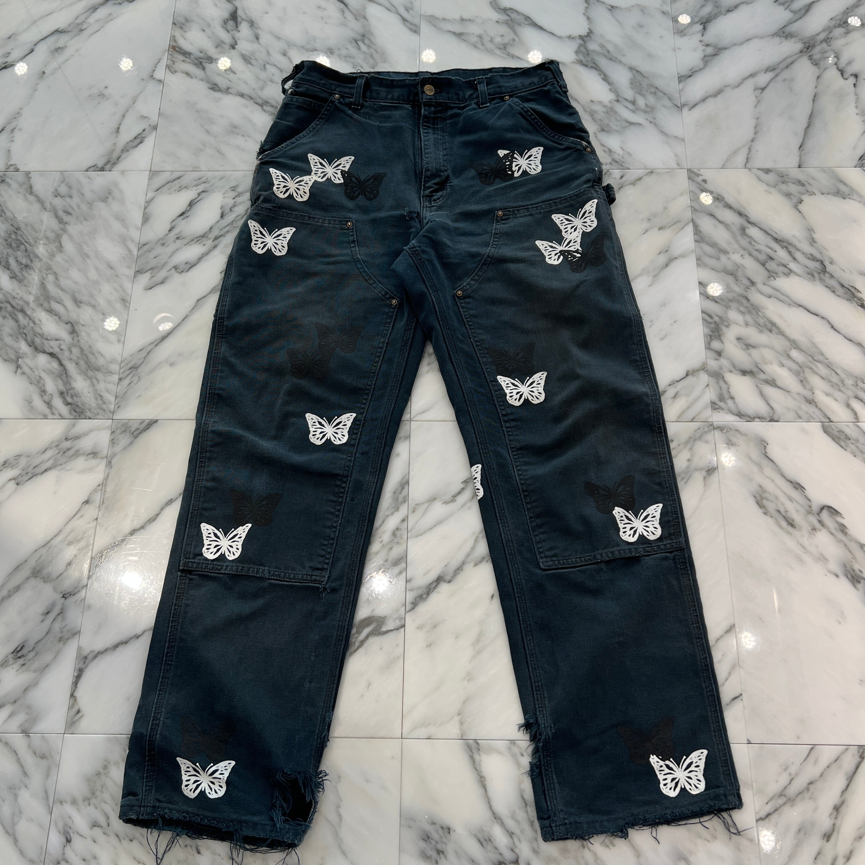 ABOUT DREAMS Butterfly Double Knee Pants Size W33×L34 アバウトドリームズ バタフライダブルニーパンツ サイズW33×L34
