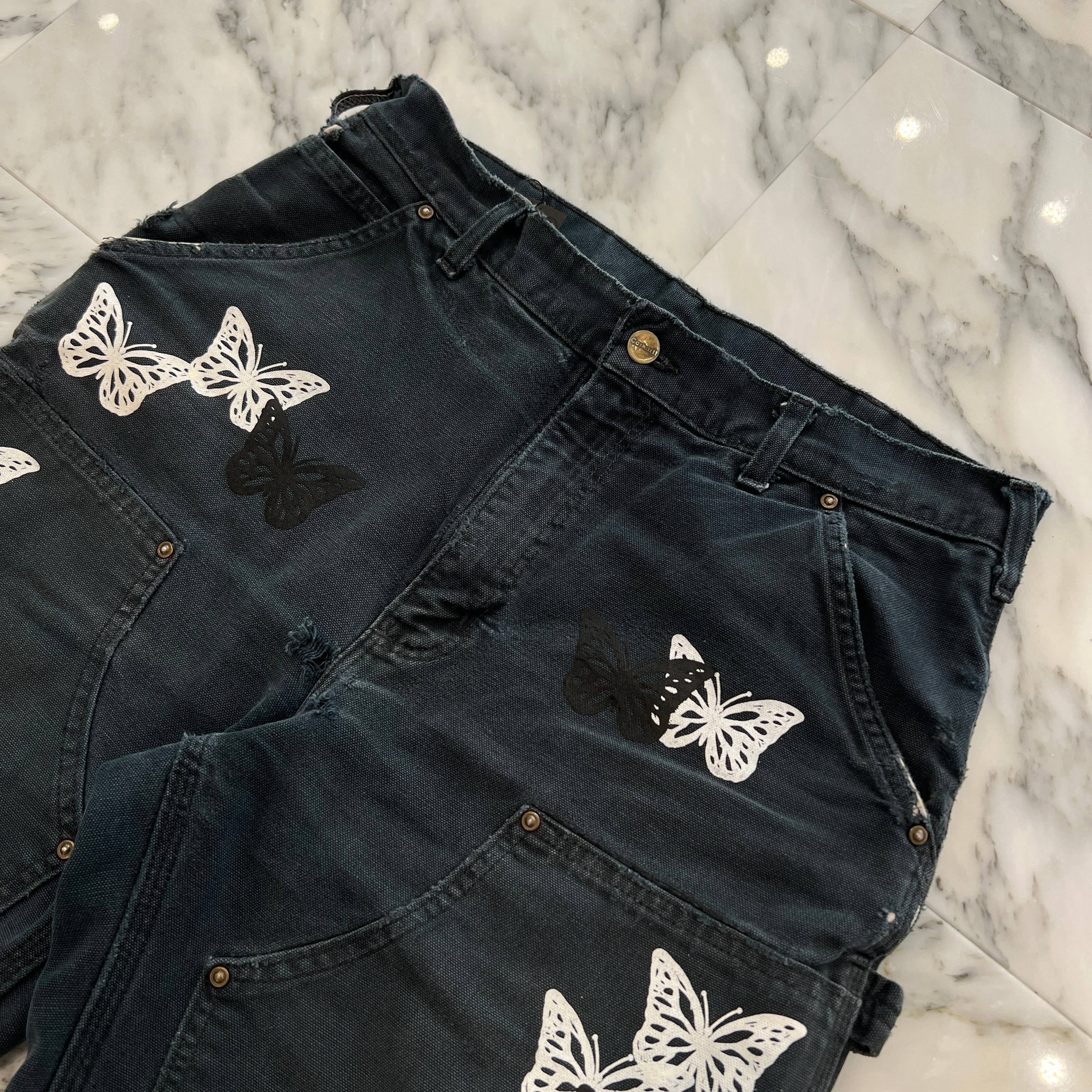 ABOUT DREAMS Butterfly Double Knee Pants Size W33×L34 アバウトドリームズ バタフライダブルニーパンツ サイズW33×L34