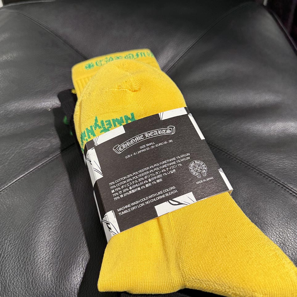 CHROME HEARTS × MATTY BOY Chomper Embroidery 99Eyes Socks x3 Size JP（23-25）クロムハーツ × マッティボーイ チョンパー刺繍 99アイズ ソックス 靴下 サイズ 日本サイズ（23-25）