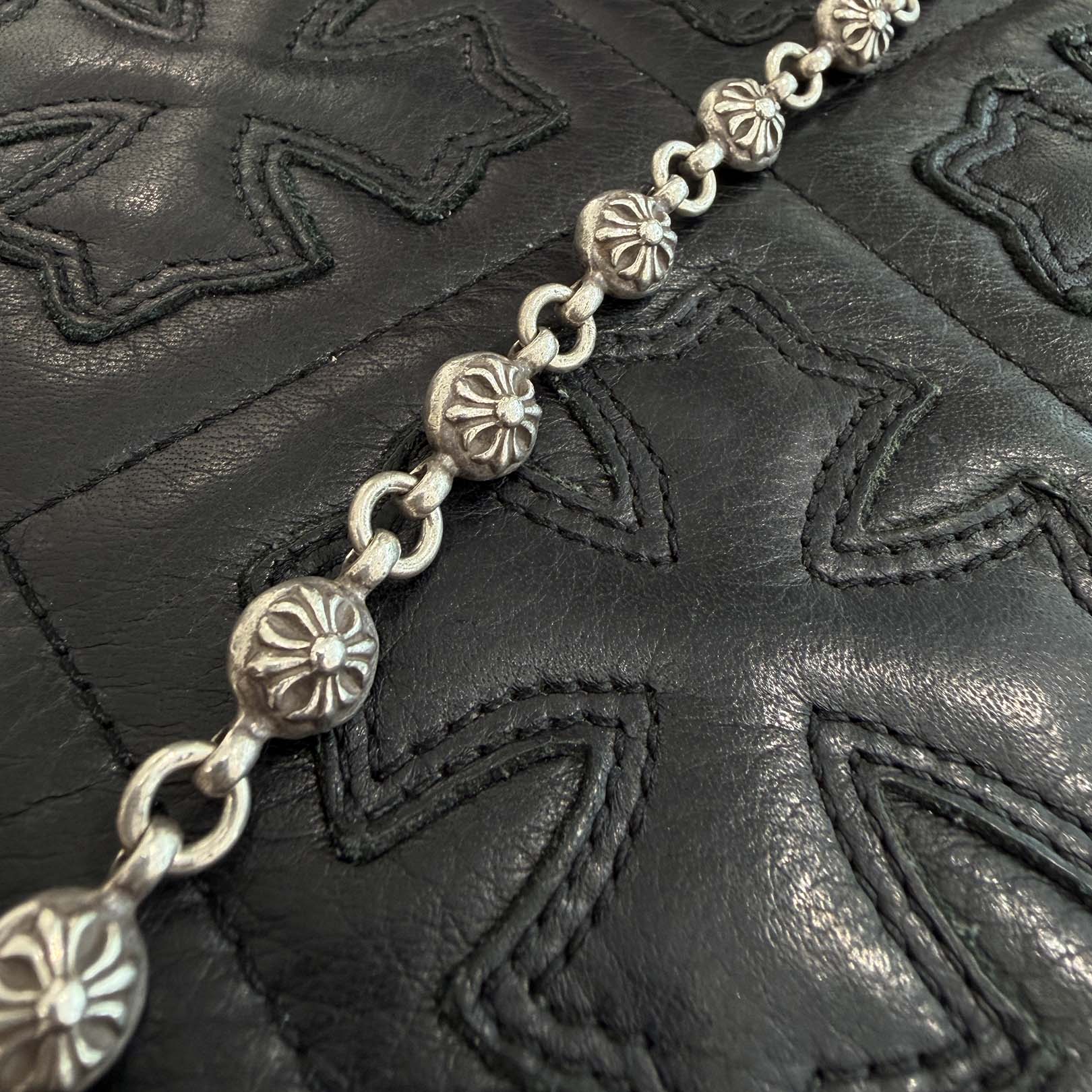CHROME HEARTS 1 SHORT CLIP Cross Ball Wallet Chain クロムハーツ 1