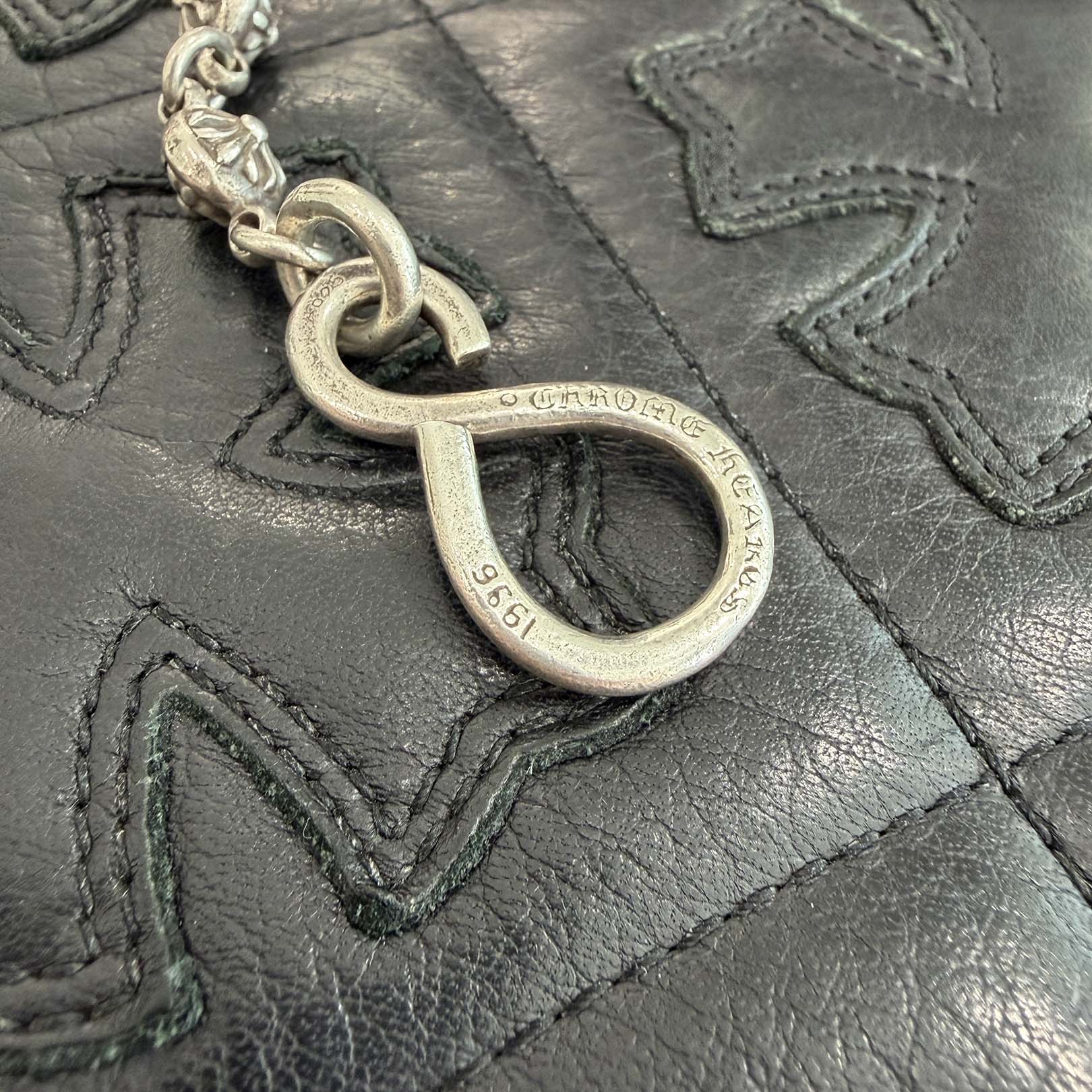 CHROME HEARTS 1 SHORT CLIP Cross Ball Wallet Chain クロムハーツ 1ショート クリップ クロスボール ウォレットチェーン