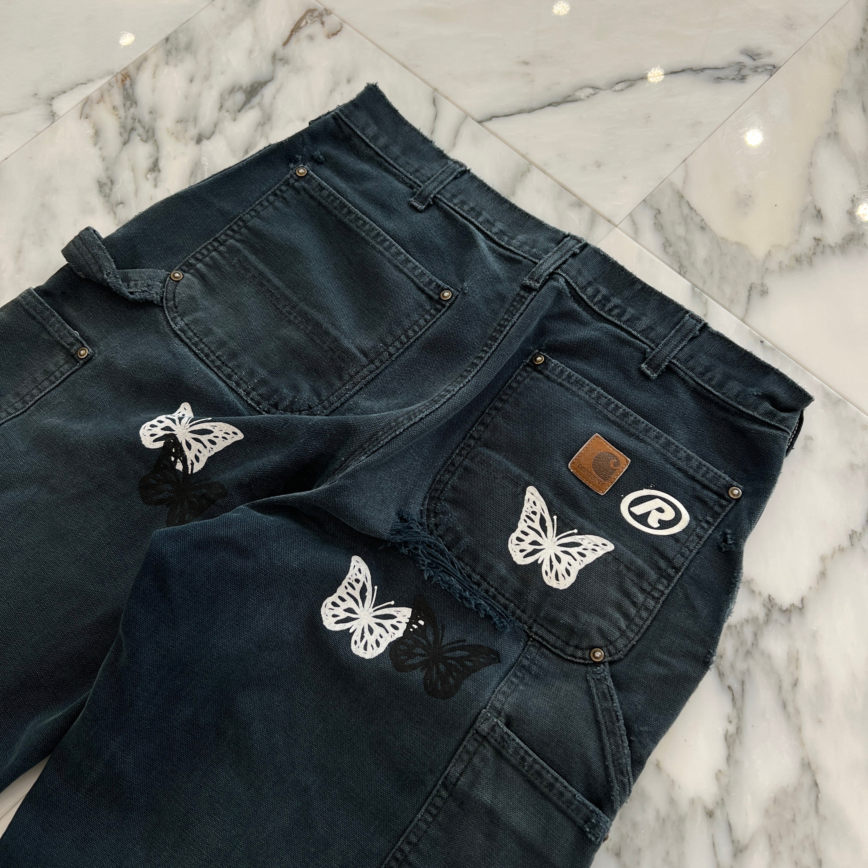 ABOUT DREAMS Butterfly Double Knee Pants Size W33×L34 アバウト