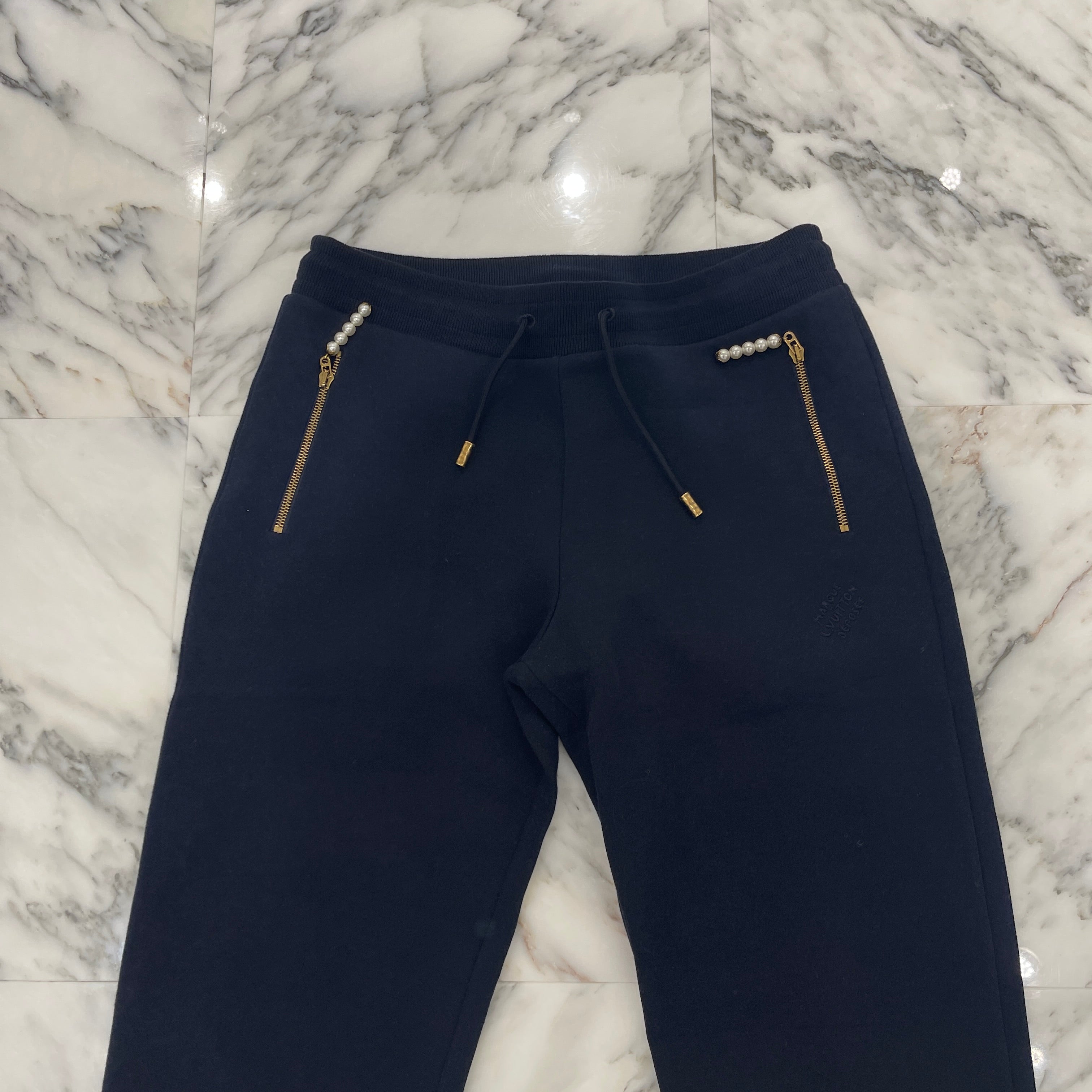 LOUIS VUITTON 2024SS Embroidered Jersey Jogging Pants 1AGILY Size M