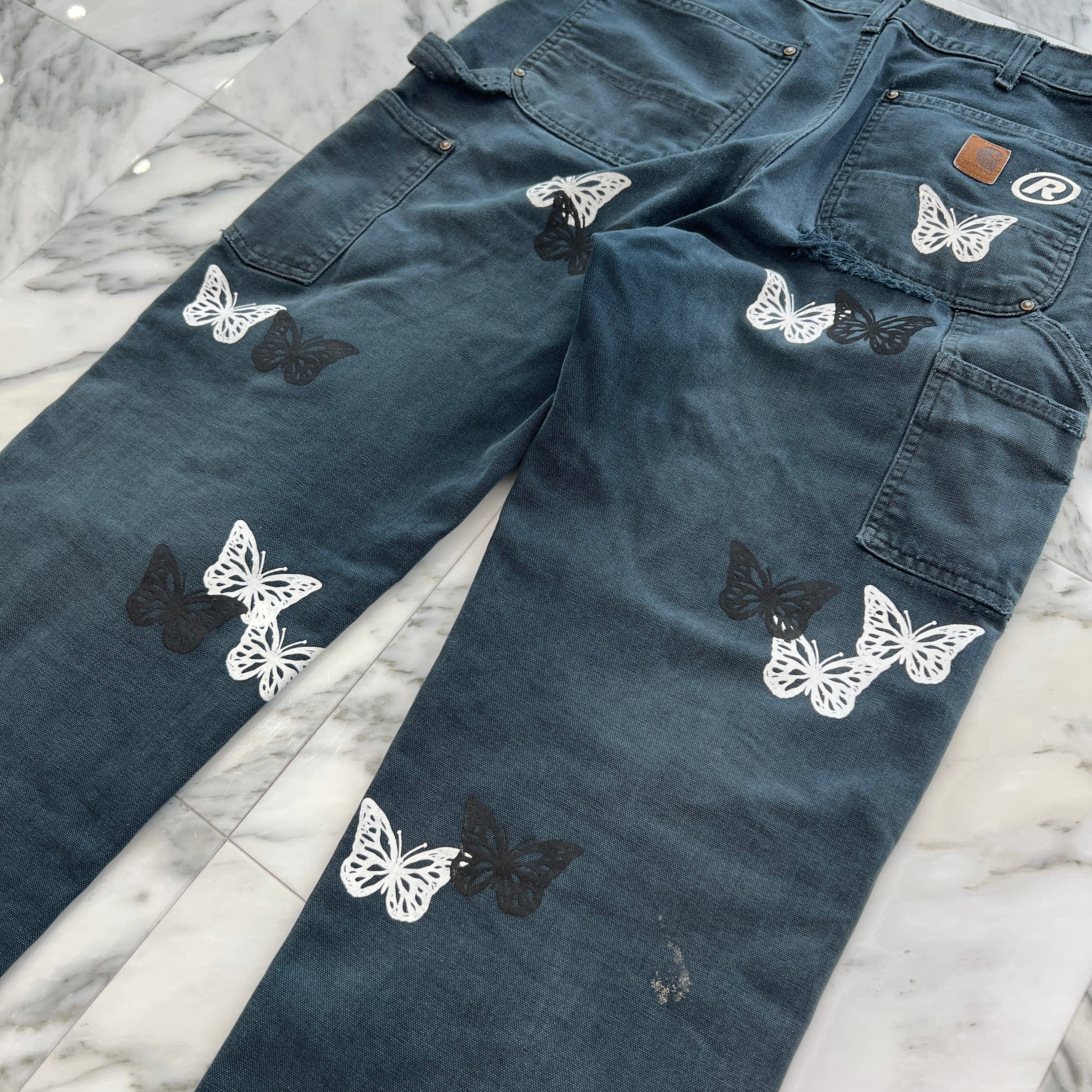 ABOUT DREAMS Butterfly Double Knee Pants Size W33×L34 アバウトドリームズ バタフライダブルニーパンツ サイズW33×L34