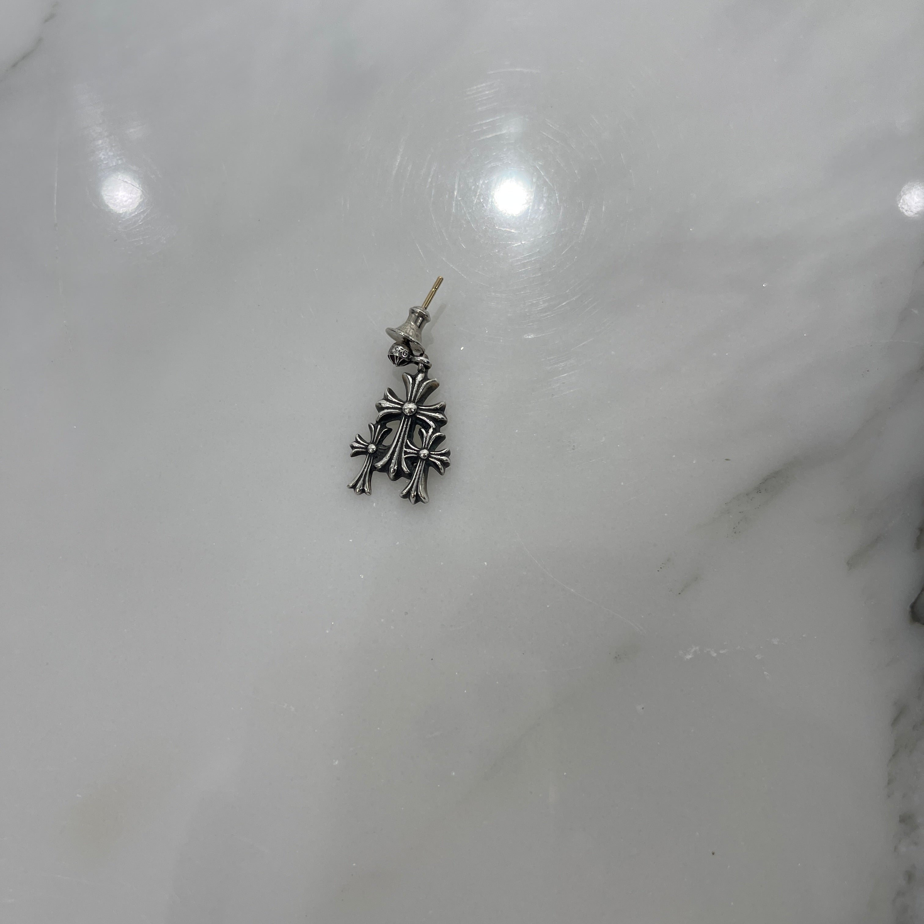 CHROME HEARTS Triple Cross Earrings