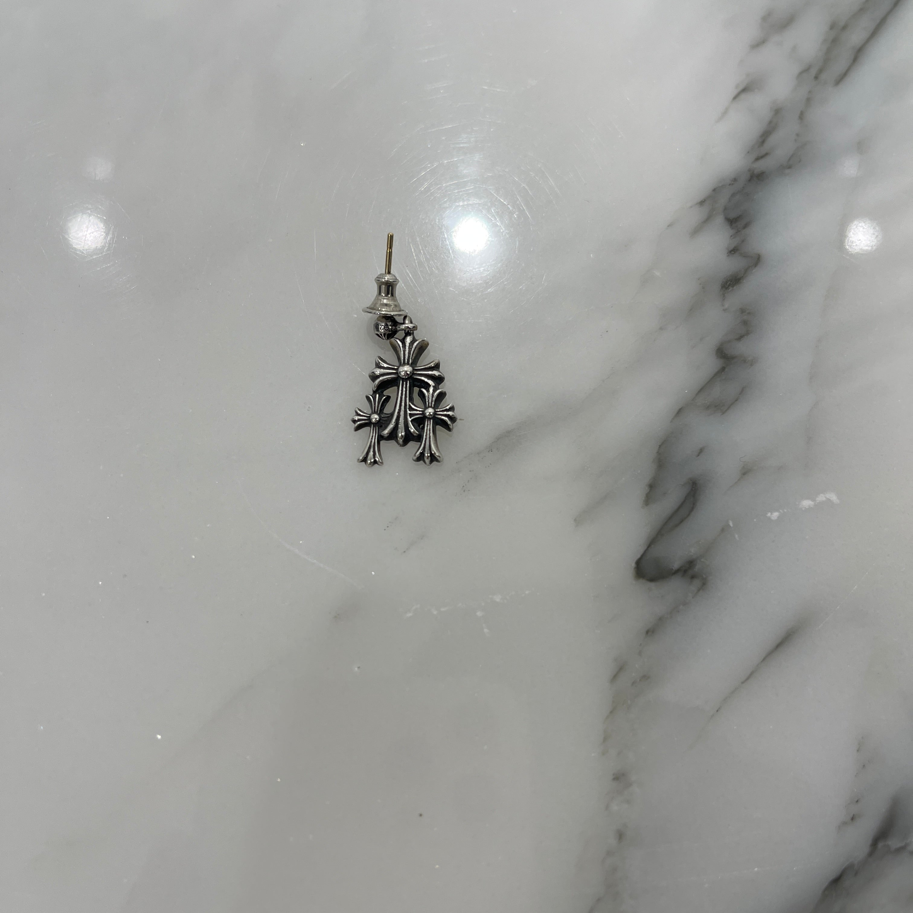 CHROME HEARTS Triple Cross Earrings