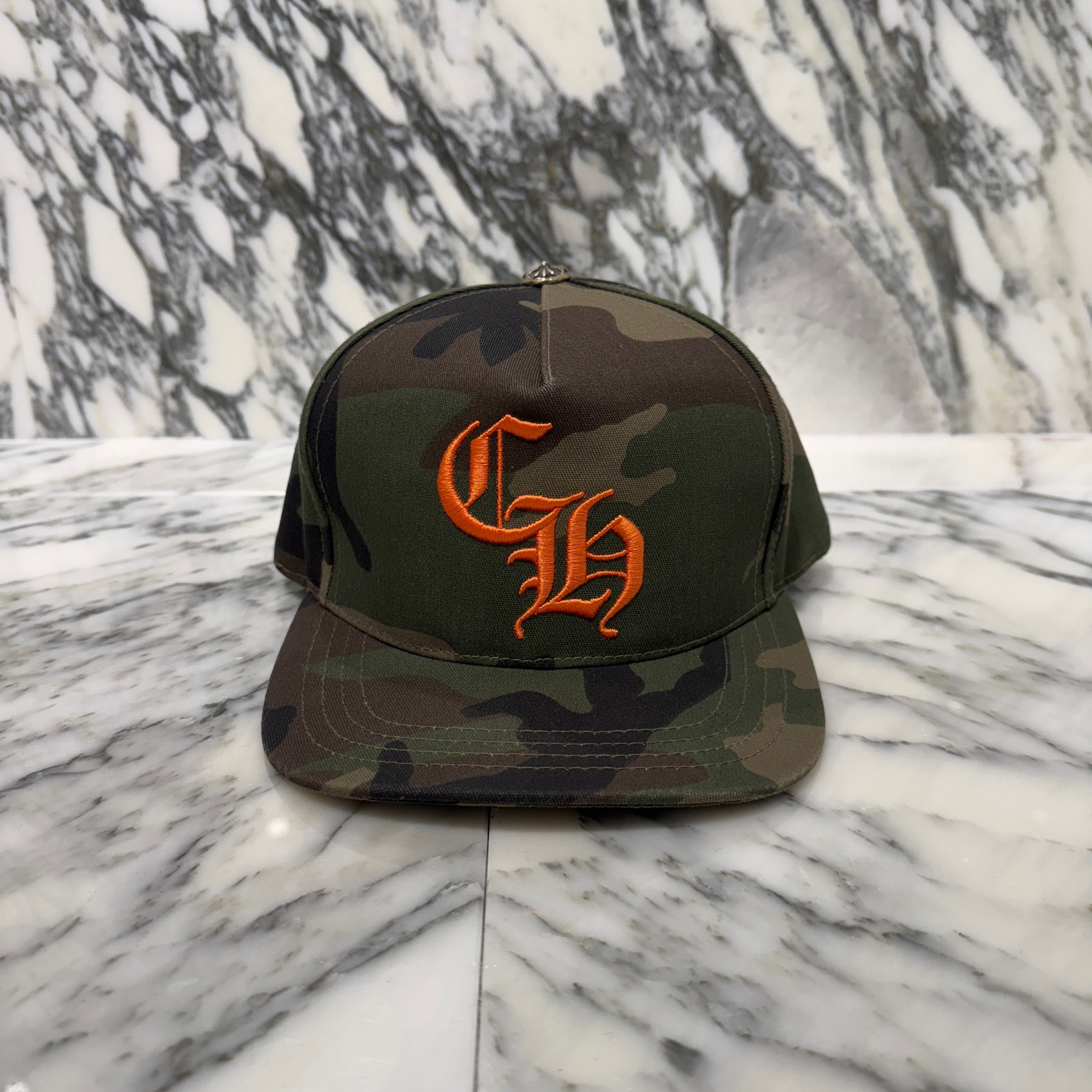 CHROME HEARTS CH Logo Embroidery Camo Baseball Cap Size ONE SIZE