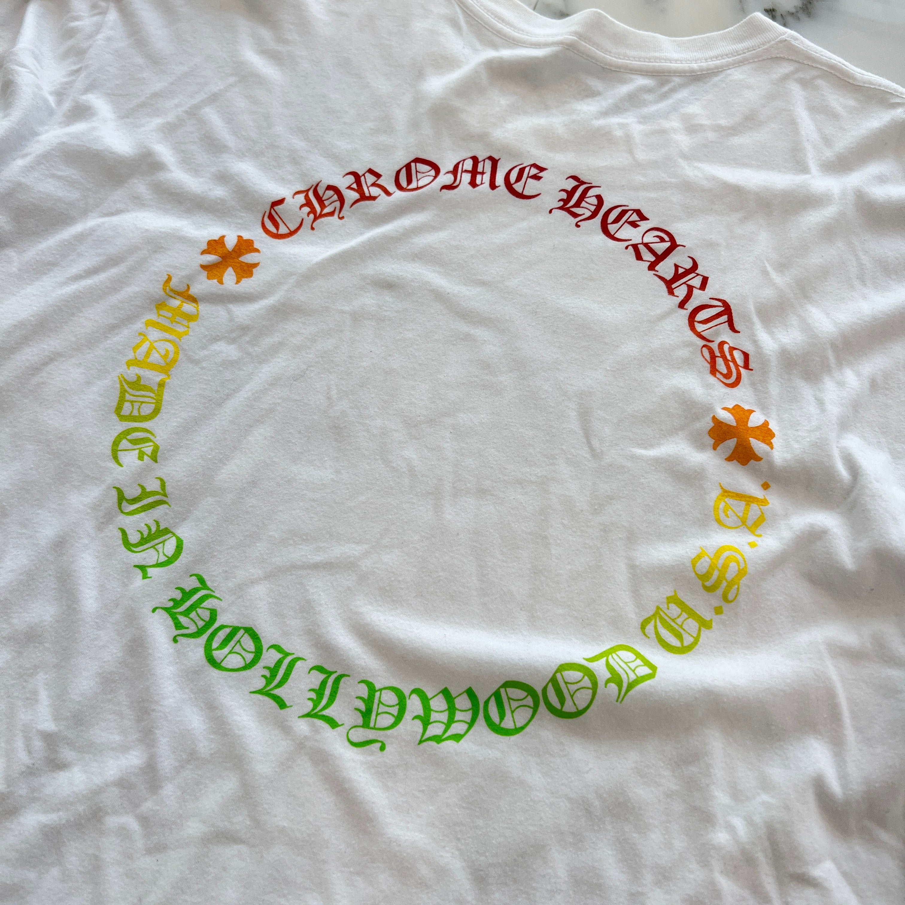 CHROME HEARTS Back Grad Circle Logo Tee Size XL クロムハーツ バックグラデーション サークルロゴ ロングスリーブ Tシャツ サイズXL