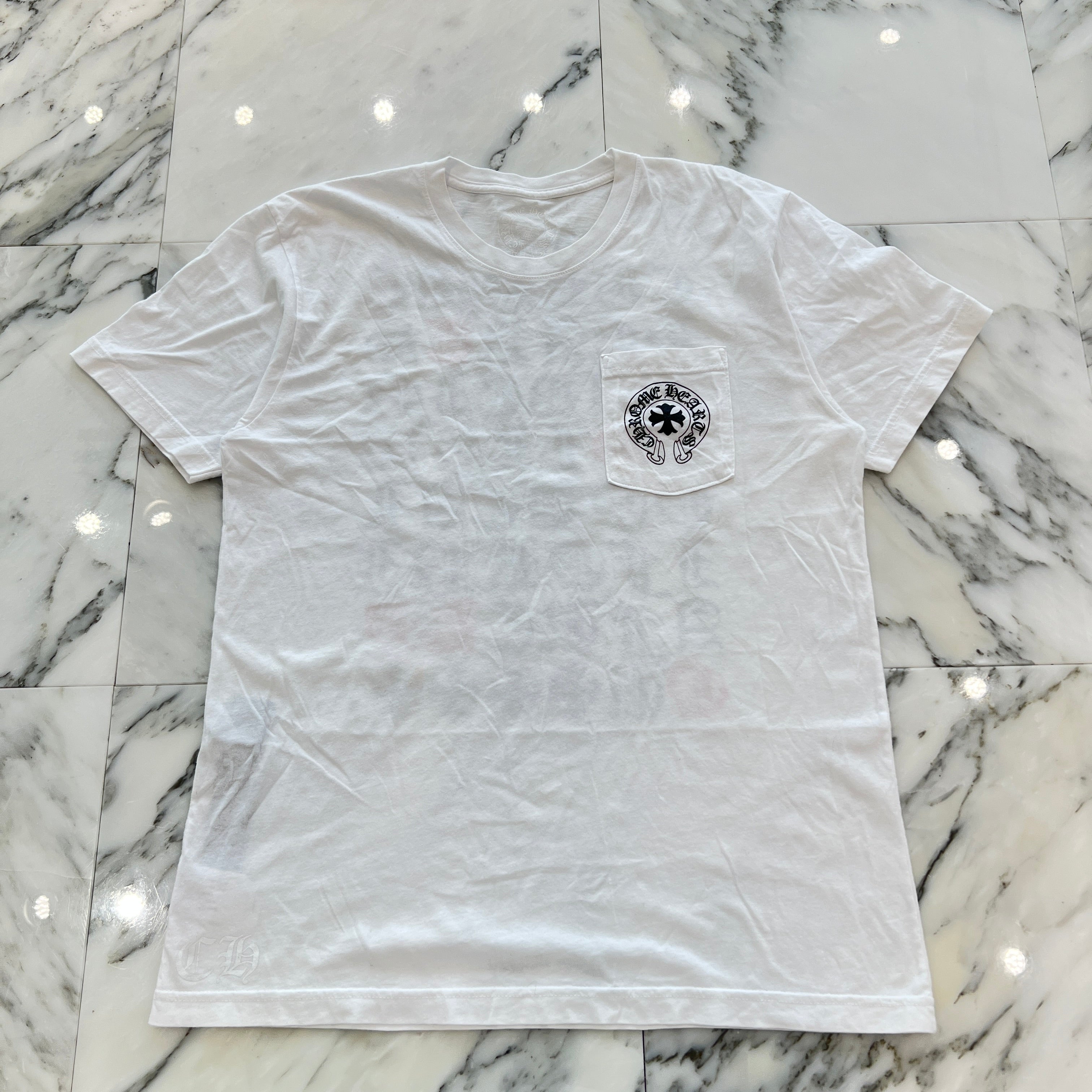 CHROME HEARTS Made In Hollywood Vertical Logo Tee Size L クロムハーツ メイドインハリウッド ヴァーティカルロゴ Tシャツ サイズL