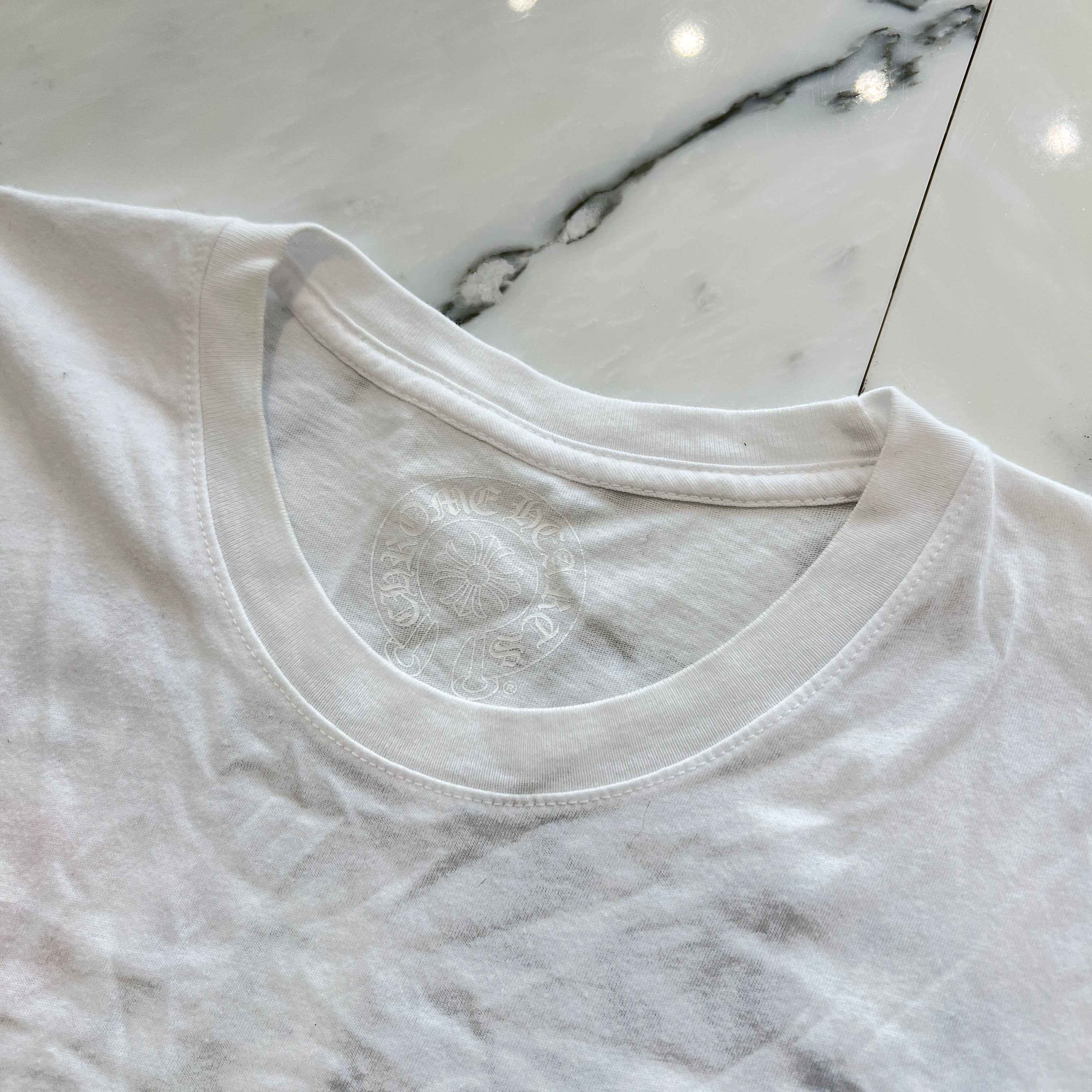 CHROME HEARTS Made In Hollywood Vertical Logo Tee Size L クロムハーツ メイドインハリウッド ヴァーティカルロゴ Tシャツ サイズL