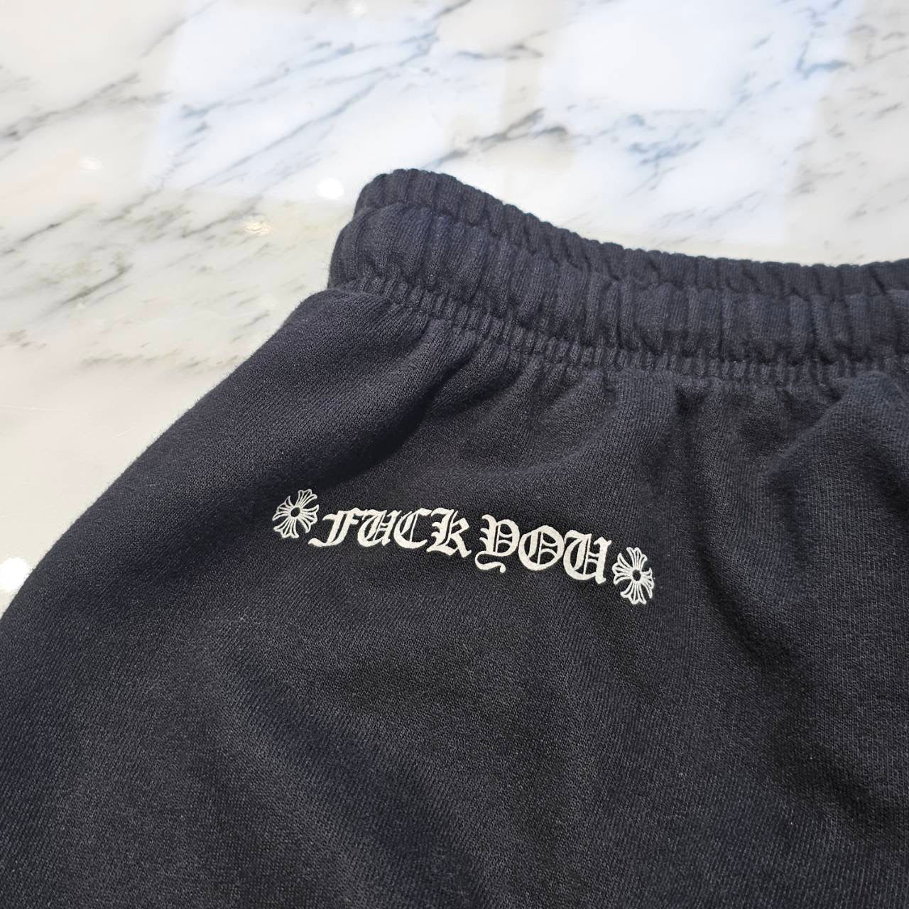 CHROME HEARTS FUCK YOU Horseshoe Side Logo Sweat Long Pants Size M クロムハーツ ファックユーホースシュー サイドロゴ スウェットロングパンツ サイズM