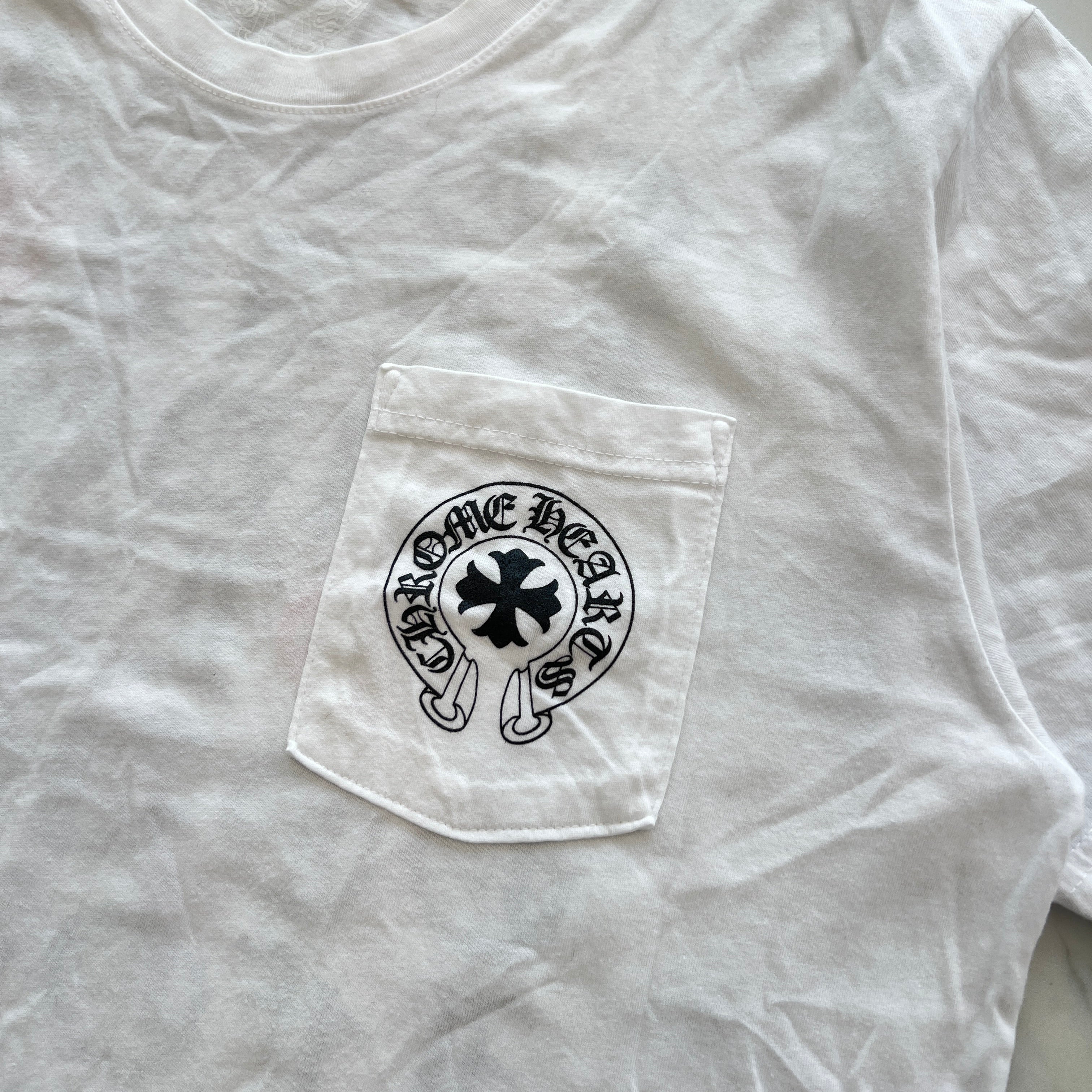 CHROME HEARTS Made In Hollywood Vertical Logo Tee Size L クロムハーツ メイドインハリウッド ヴァーティカルロゴ Tシャツ サイズL