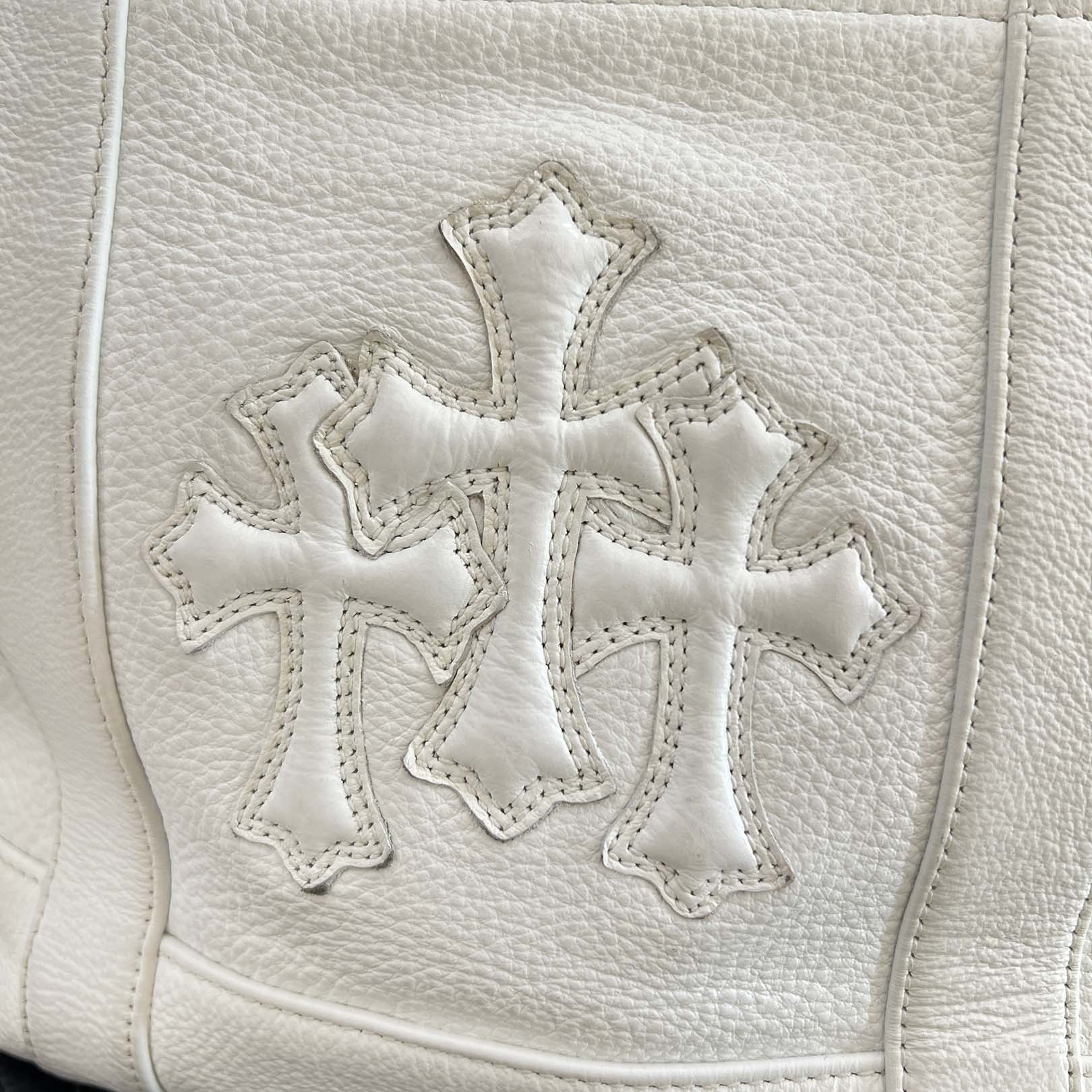 CHROME HEARTS 3 Cemetery Cross Leather Patch Tote Mini Bag クロムハーツ 3セメタリークロス レザーパッチ トート ミニ バッグ