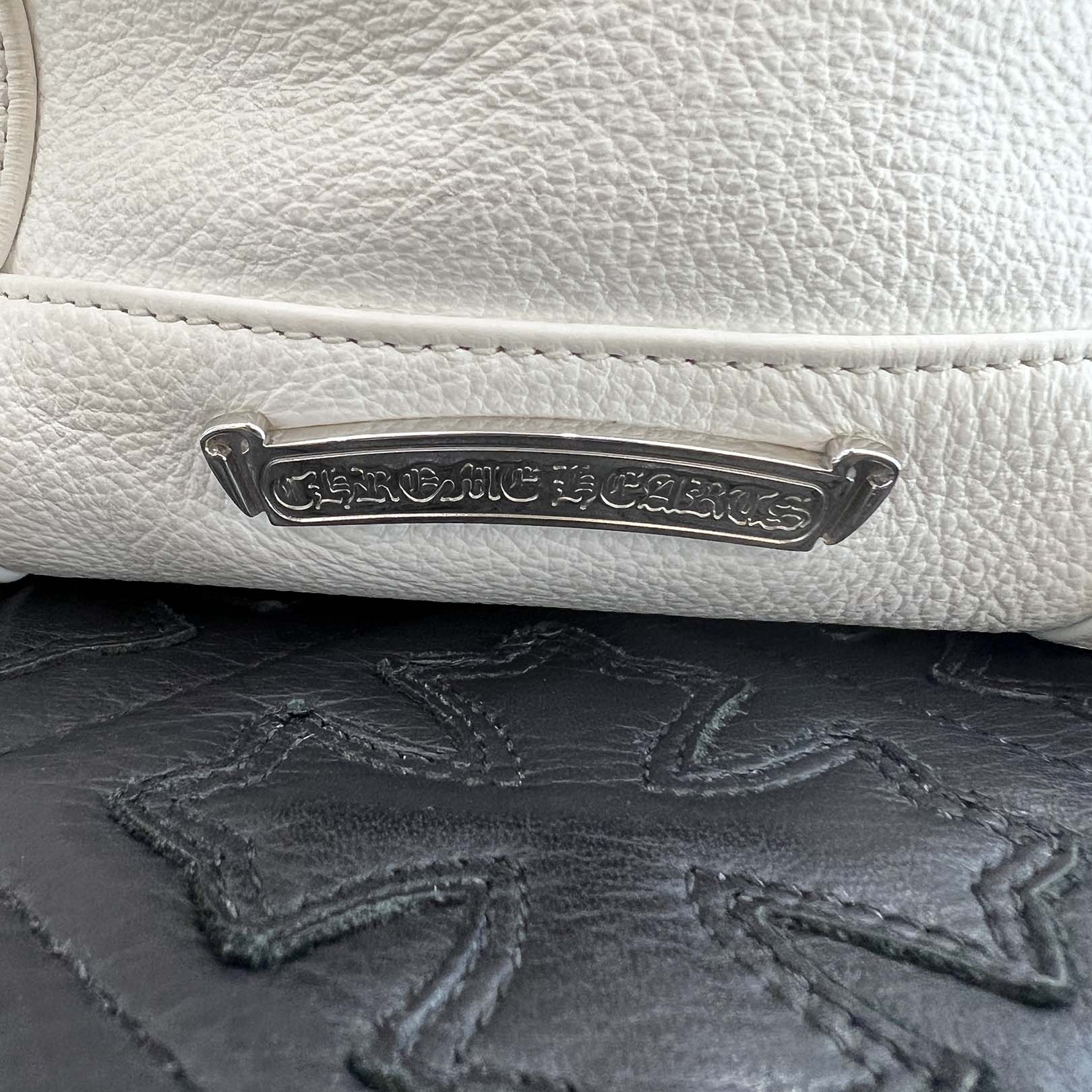 CHROME HEARTS 3 Cemetery Cross Leather Patch Tote Mini Bag クロムハーツ 3セメタリークロス レザーパッチ トート ミニ バッグ