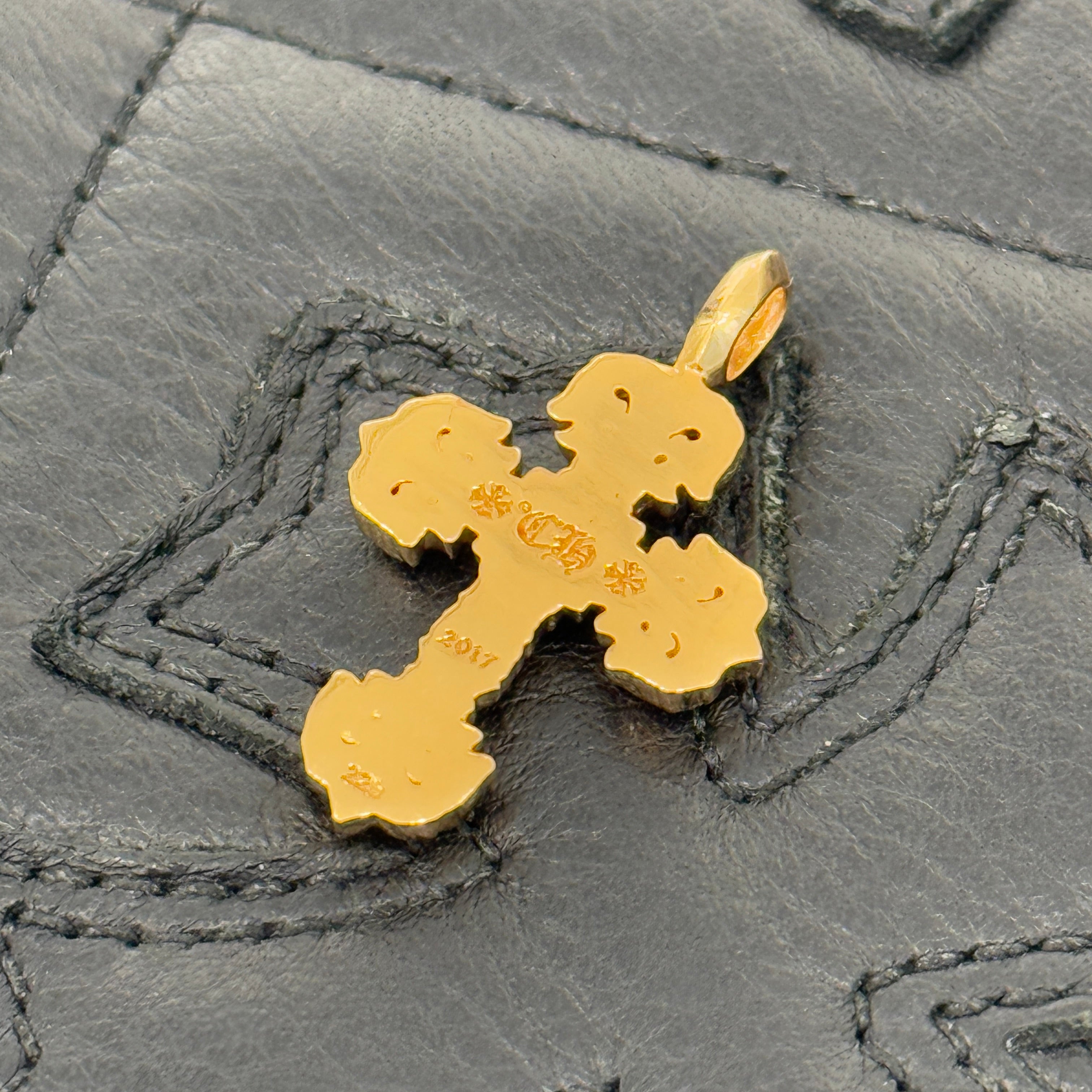 CHROME HEARTS 22K Tiny Filigree Cross Pendent Top クロムハーツ 22K タイニー フィリグリー ペンダント トップ