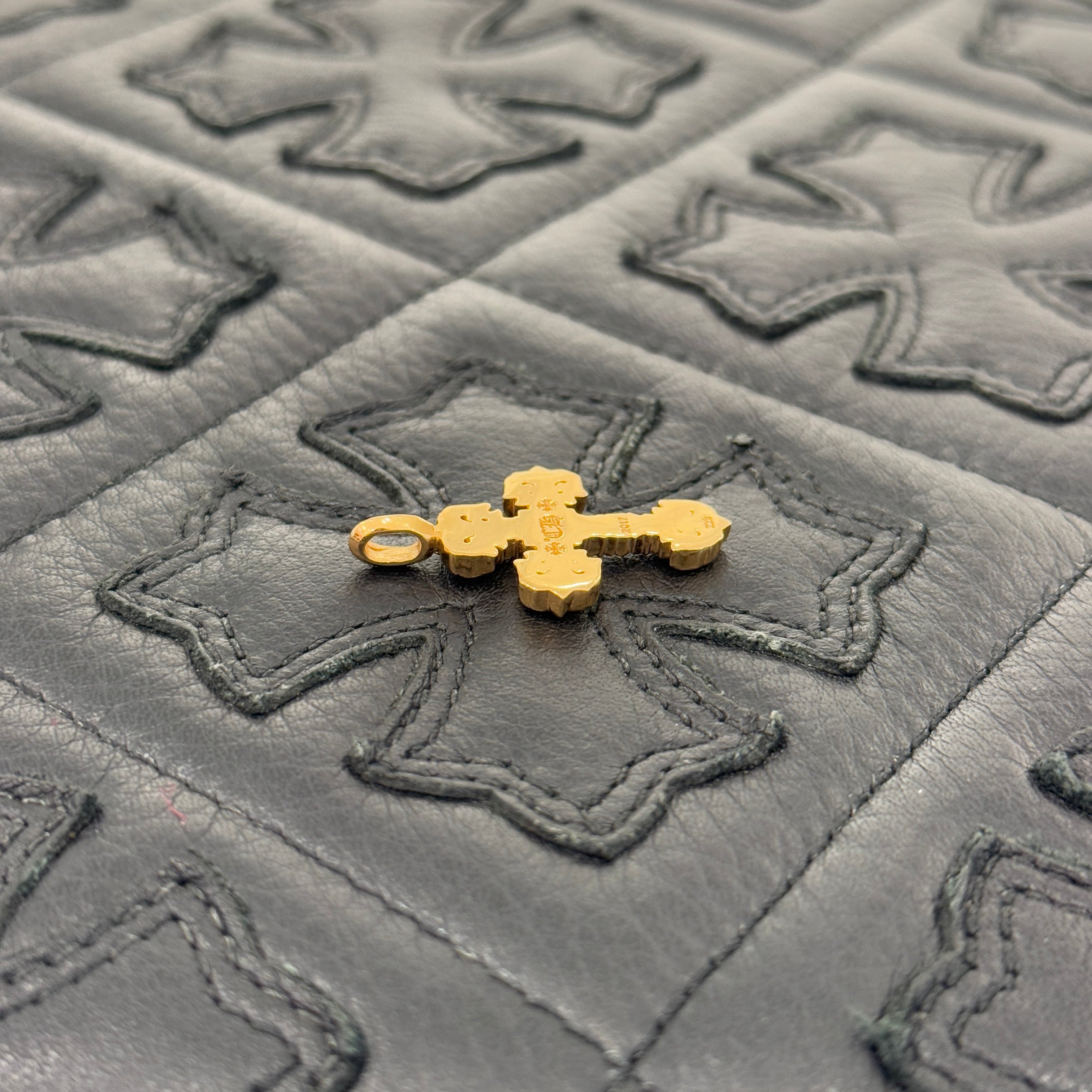 CHROME HEARTS 22K Tiny Filigree Cross Pendent Top クロムハーツ 22K タイニー フィリグリー ペンダント トップ