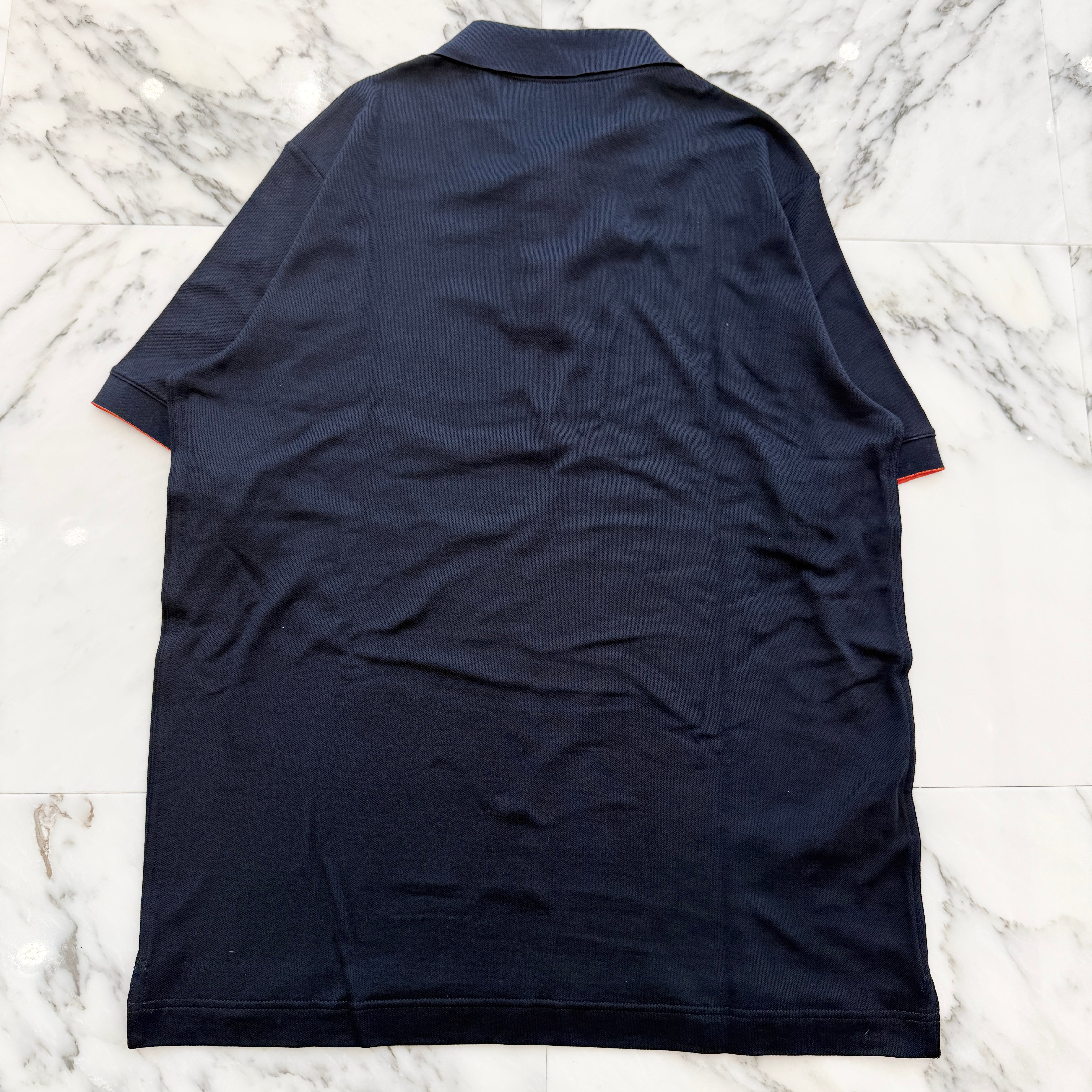 HERMES Double Jeu Technical Polo Shirt H800271E 012XL Size XL エルメス ダブルジュー テクニカル ポロシャツ サイズXL