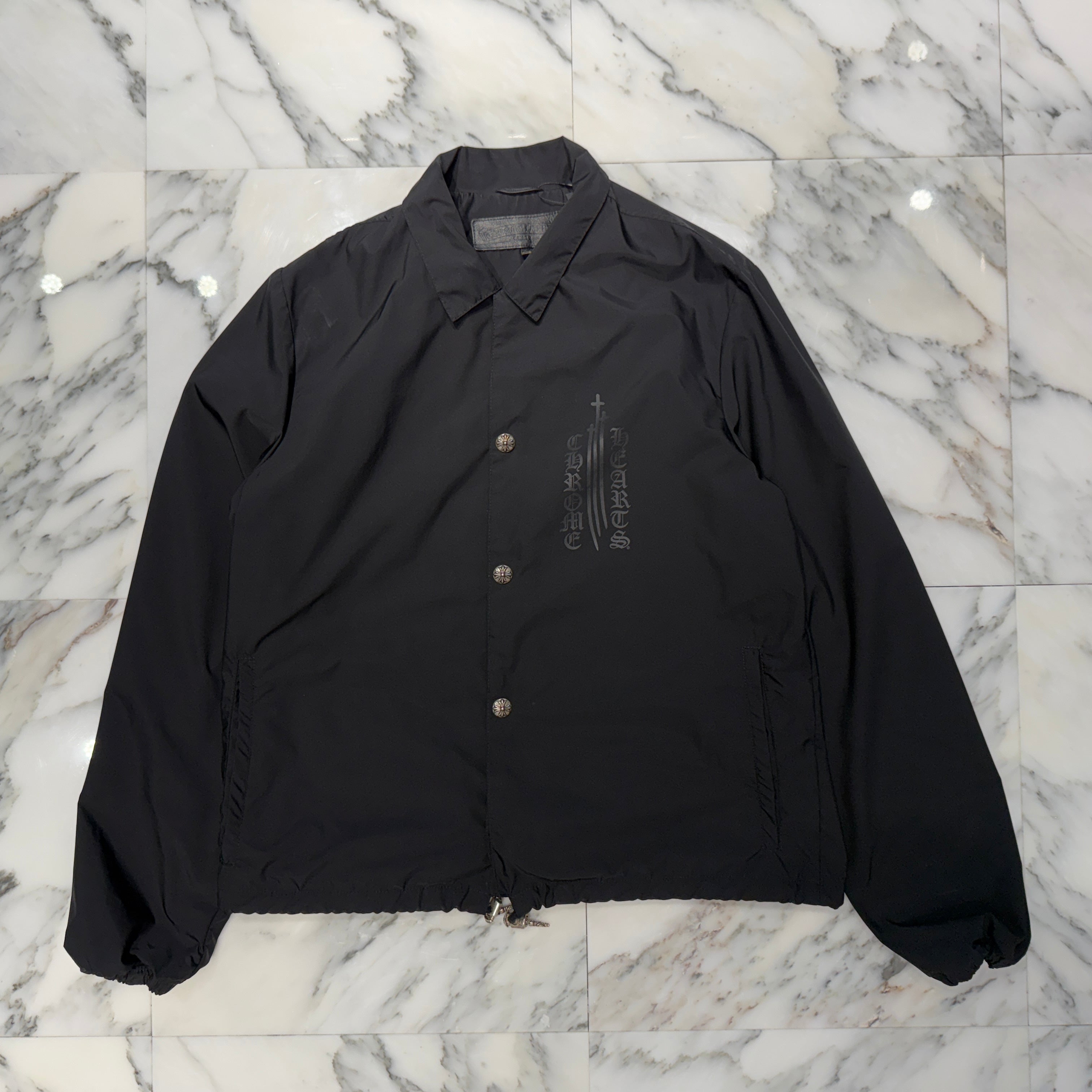 CHROME HEARTS Made In Hollywood CH Plus Eye Chart Coach Jacket Size L クロムハーツ メイドインハリウッド CHプラス アイチャート コーチジャケット サイズL