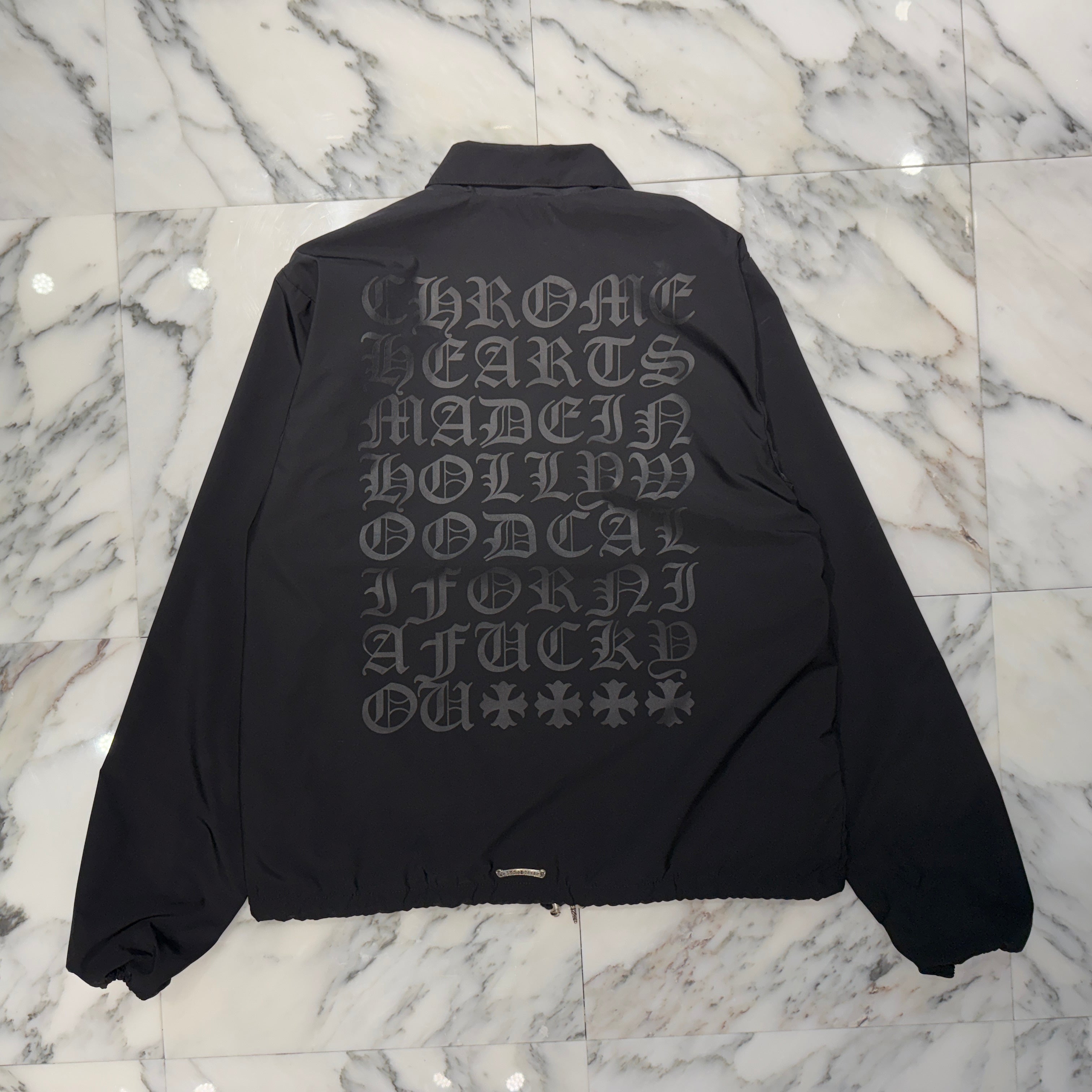 CHROME HEARTS Made In Hollywood CH Plus Eye Chart Coach Jacket Size L クロムハーツ メイドインハリウッド CHプラス アイチャート コーチジャケット サイズL