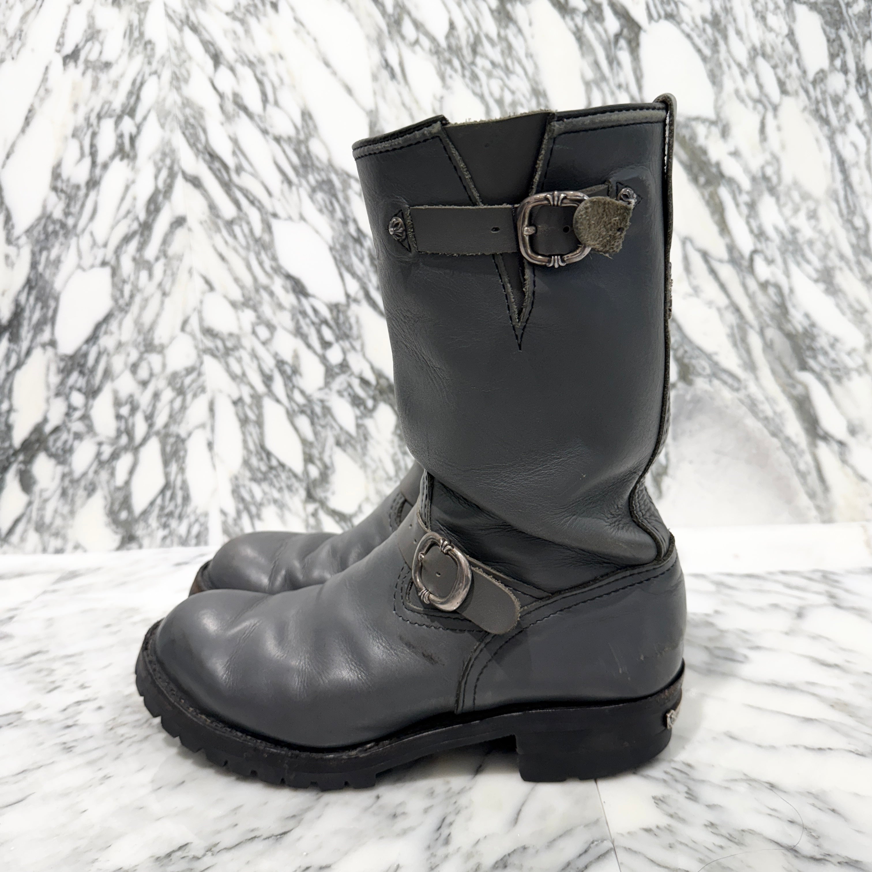 CHROME HEARTS × WESCO Gunslinger Dagger Custom Leather Boots