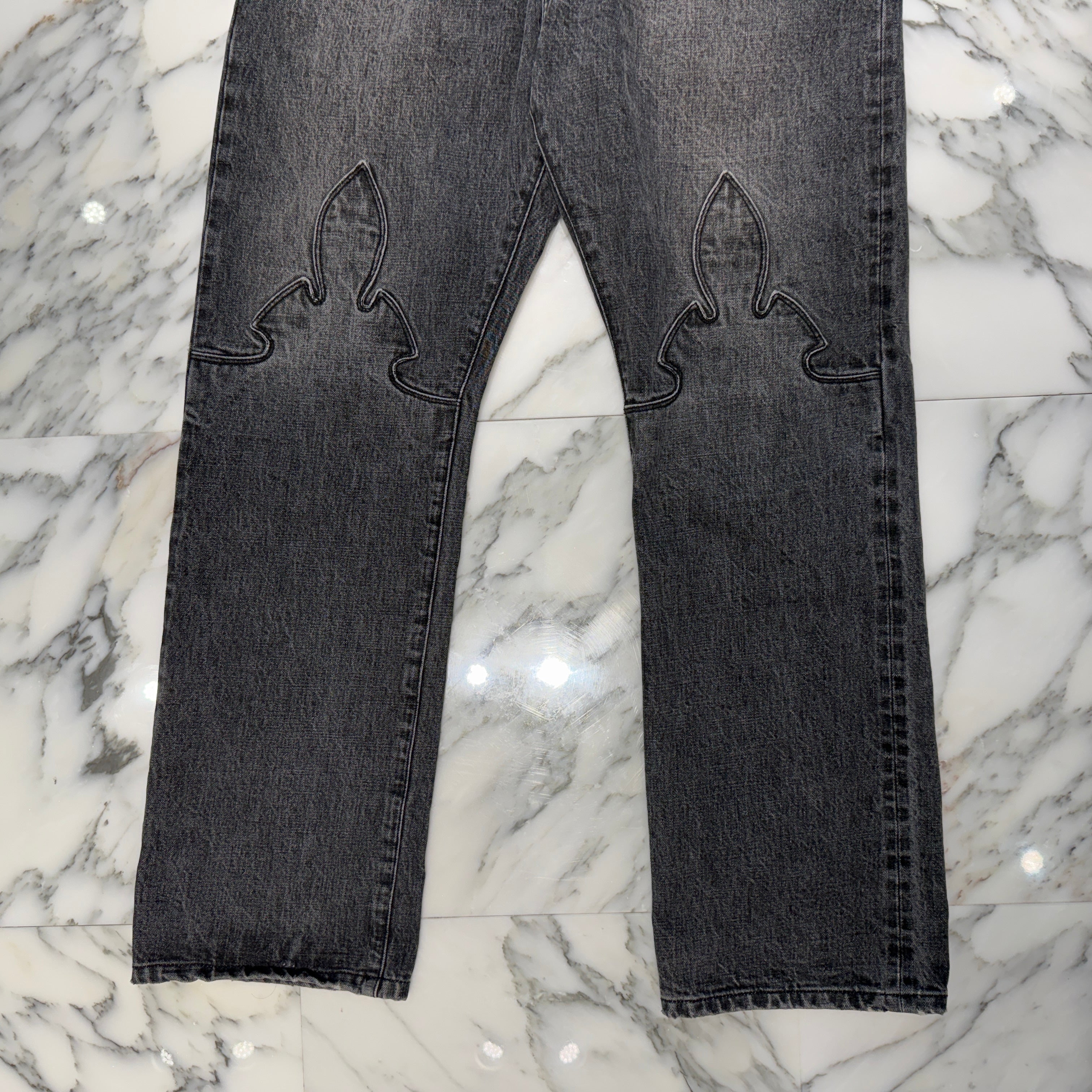 CHROME HEARTS BS FLARE CH Plus Cross Ball Jeans Size 36 クロムハーツ BSフレアニー ウォッシュ加工 CHプラス クロスボール ジーンズ サイズ36