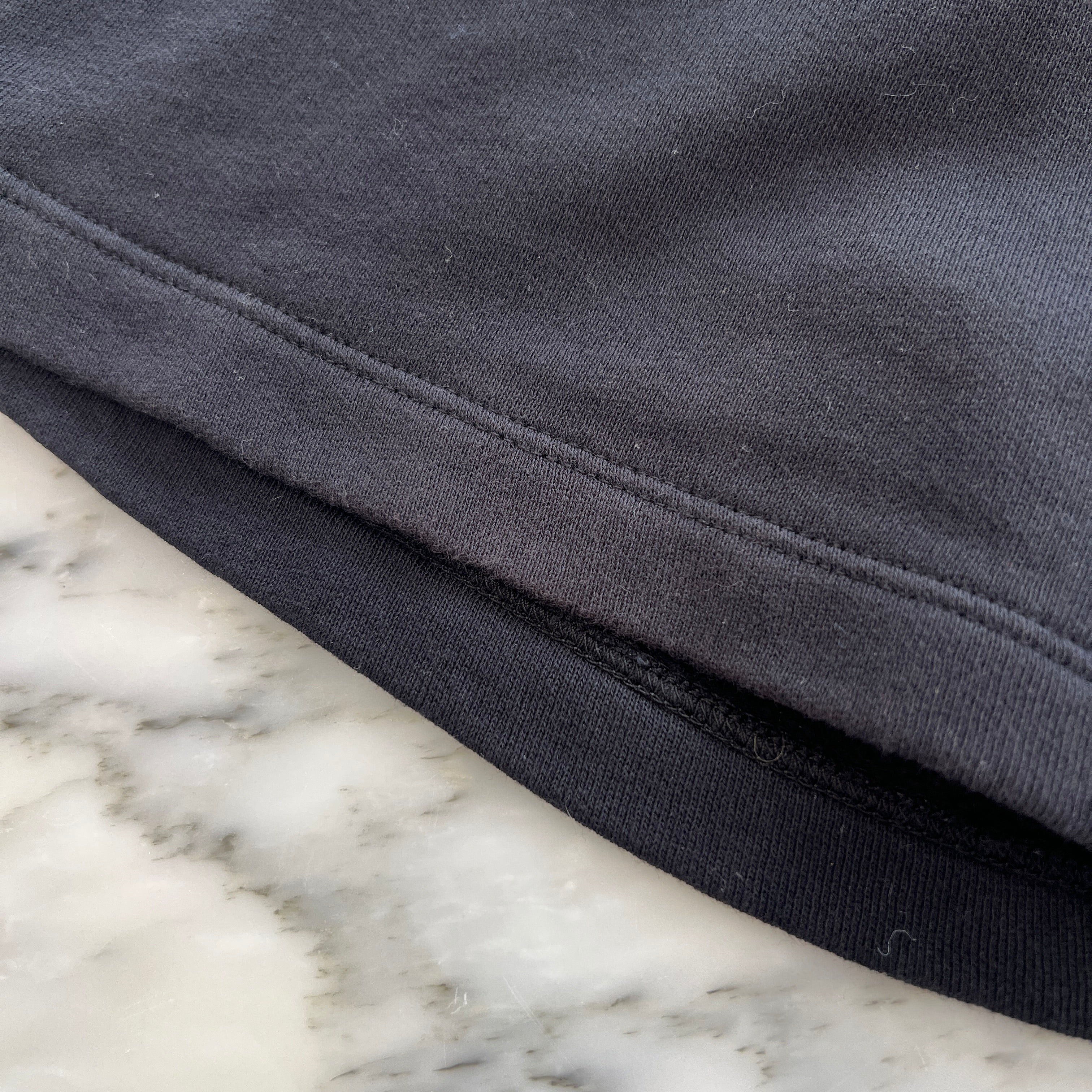 CHROME HEARTS Y NOT Vertical Logo Cross Embroidery Sweat Half Pants Size L クロムハ―ツ ワイノット ヴァーティカルロゴ クロス刺繡 スウェット ハーフパンツ サイズL