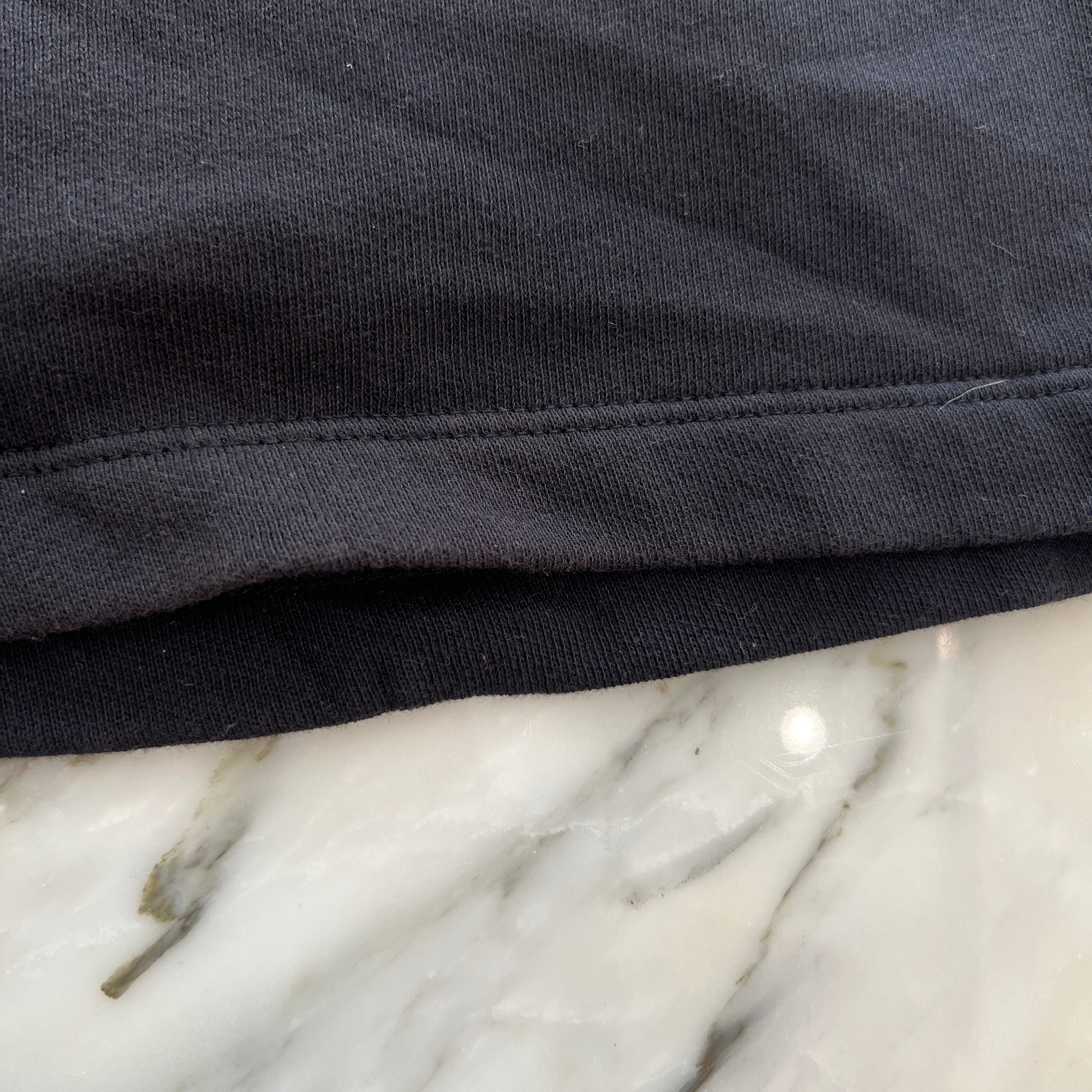 CHROME HEARTS Y NOT Vertical Logo Cross Embroidery Sweat Half Pants Size L クロムハ―ツ ワイノット ヴァーティカルロゴ クロス刺繡 スウェット ハーフパンツ サイズL