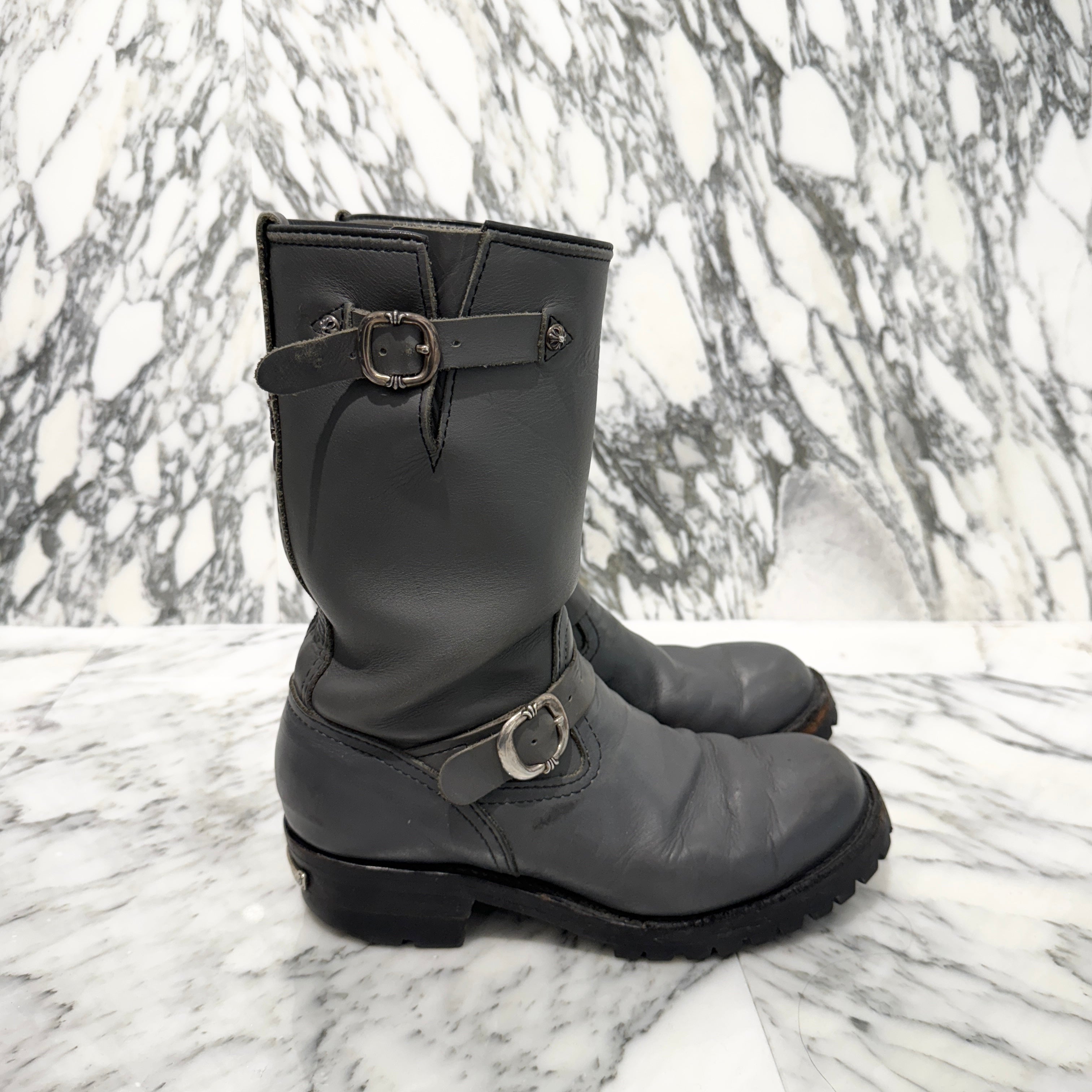 CHROME HEARTS × WESCO Gunslinger Dagger Custom Leather Boots Size 91/2E （27.5cm）クロムハーツ × ウエスコ ガンスリンガー ダガー装飾 カスタムレザーブーツ サイズ91/2E （27.5cm）