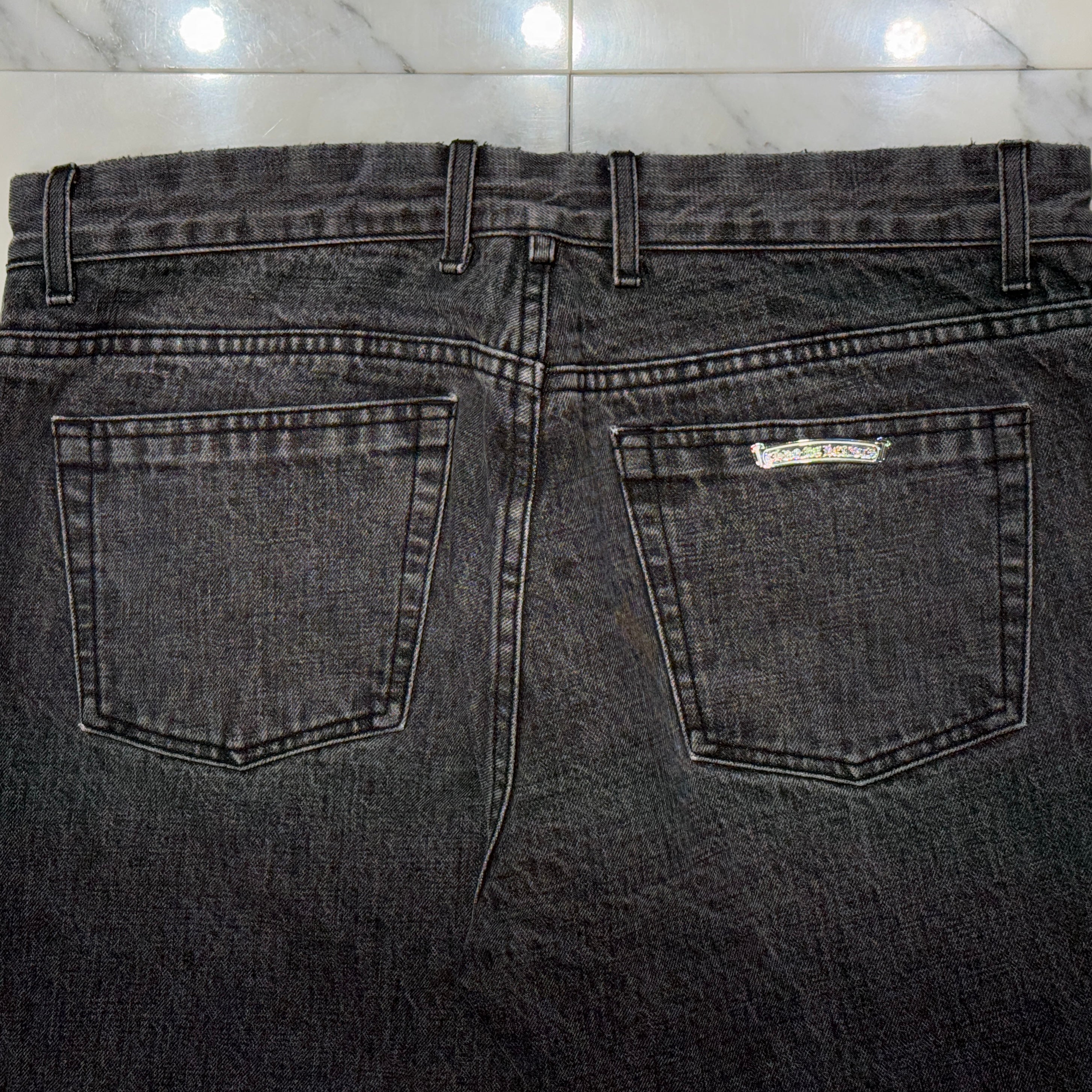 CHROME HEARTS BS FLARE CH Plus Cross Ball Jeans Size 36 クロムハーツ BSフレアニー ウォッシュ加工 CHプラス クロスボール ジーンズ サイズ36